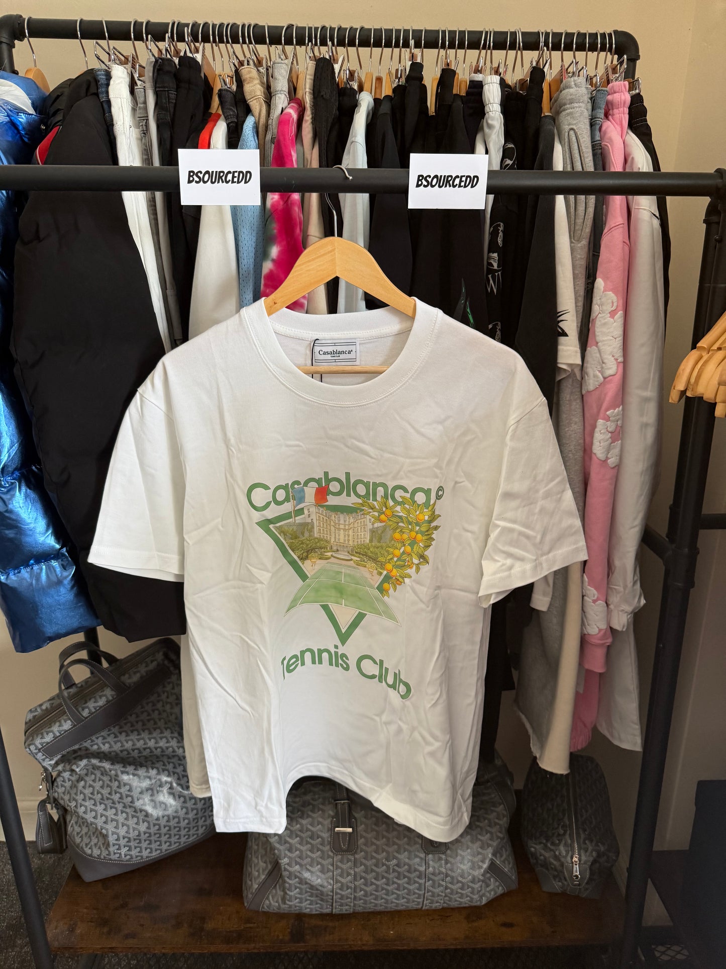 CASABLANCA WHITE TENNIS CLUB TEE