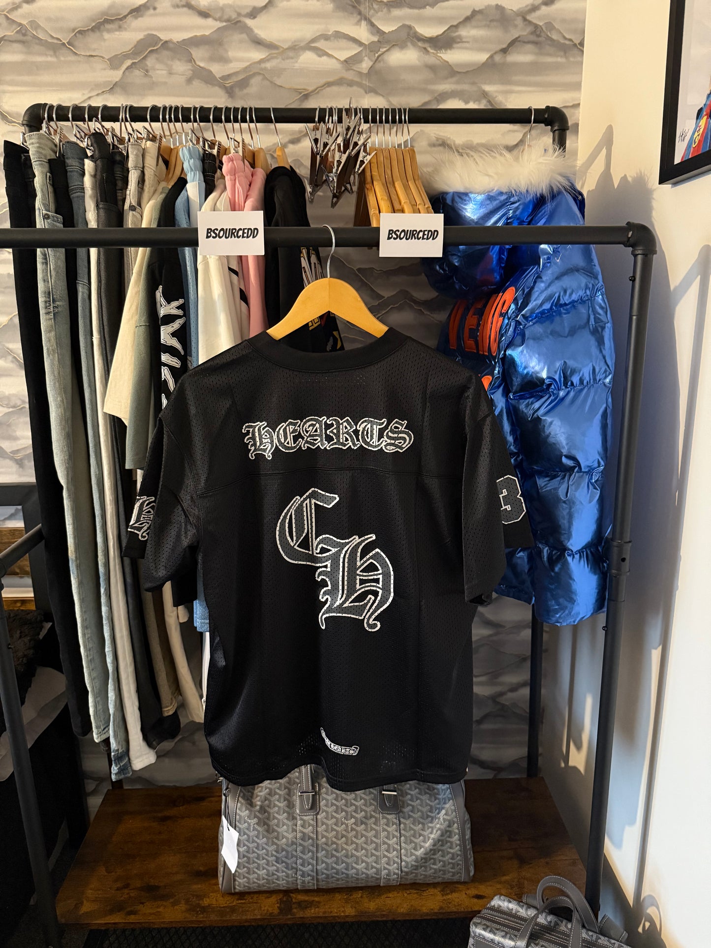 CHROME HEARTS MESH STADIUM FOOTBALL JERSEY