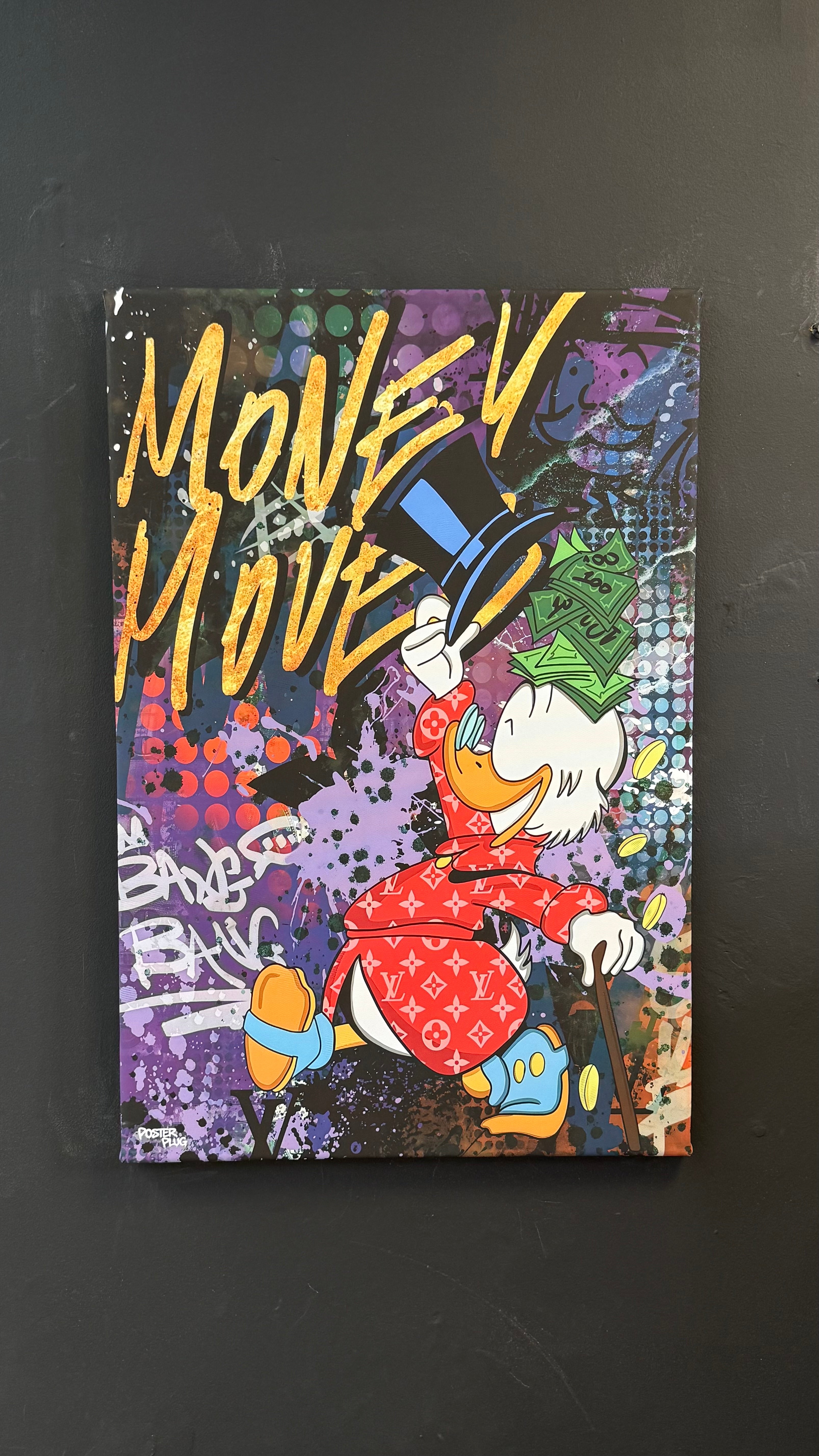 MONEY ART A1 CANVAS