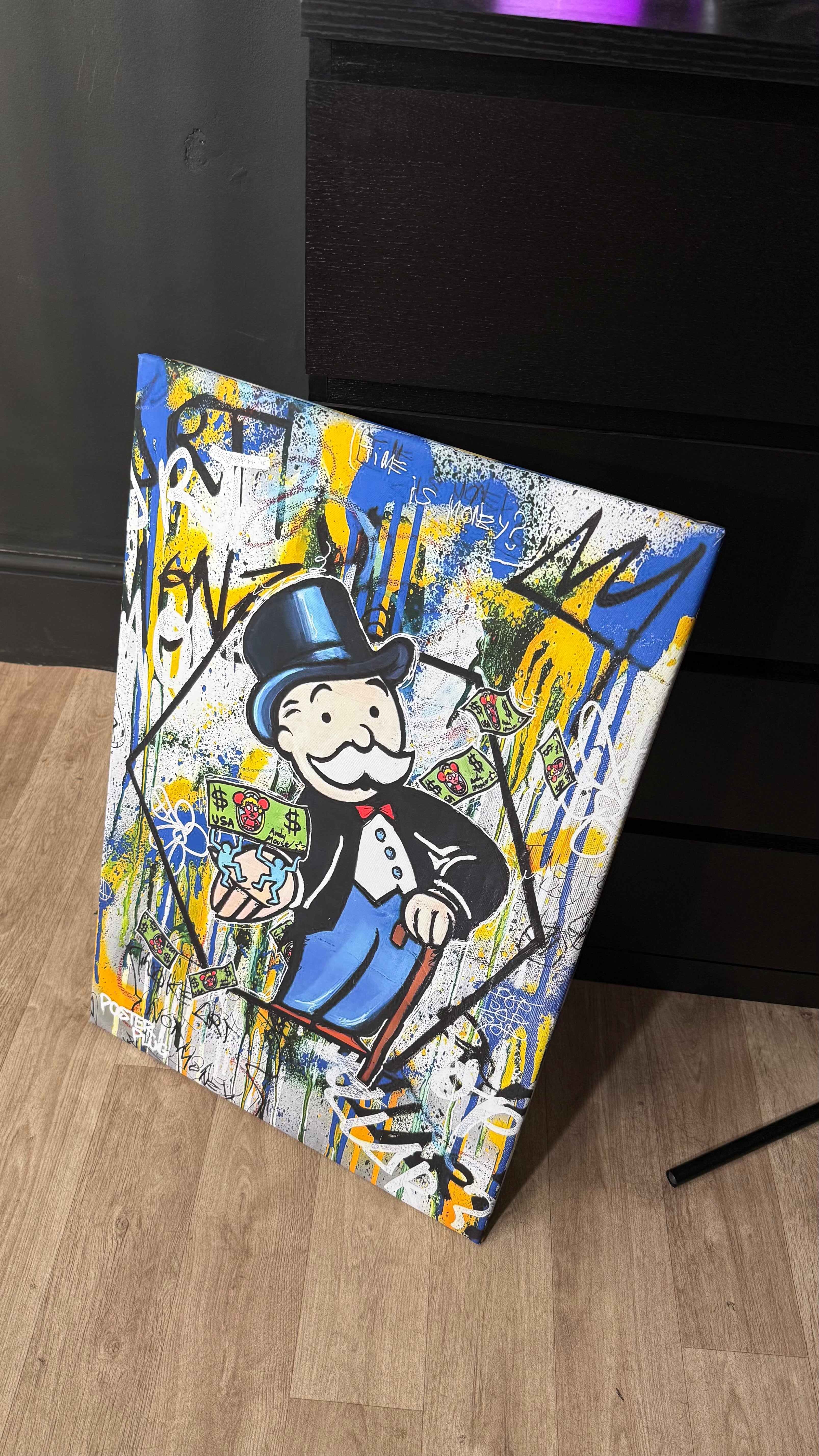 MONOPOLY MONEY CANVAS A1