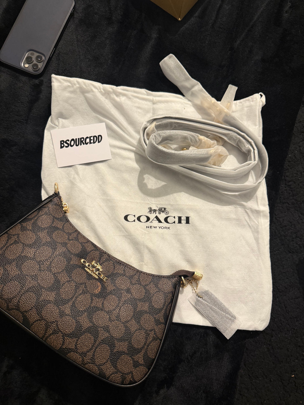 COACH WOMENS TERI SHOULDER BAG