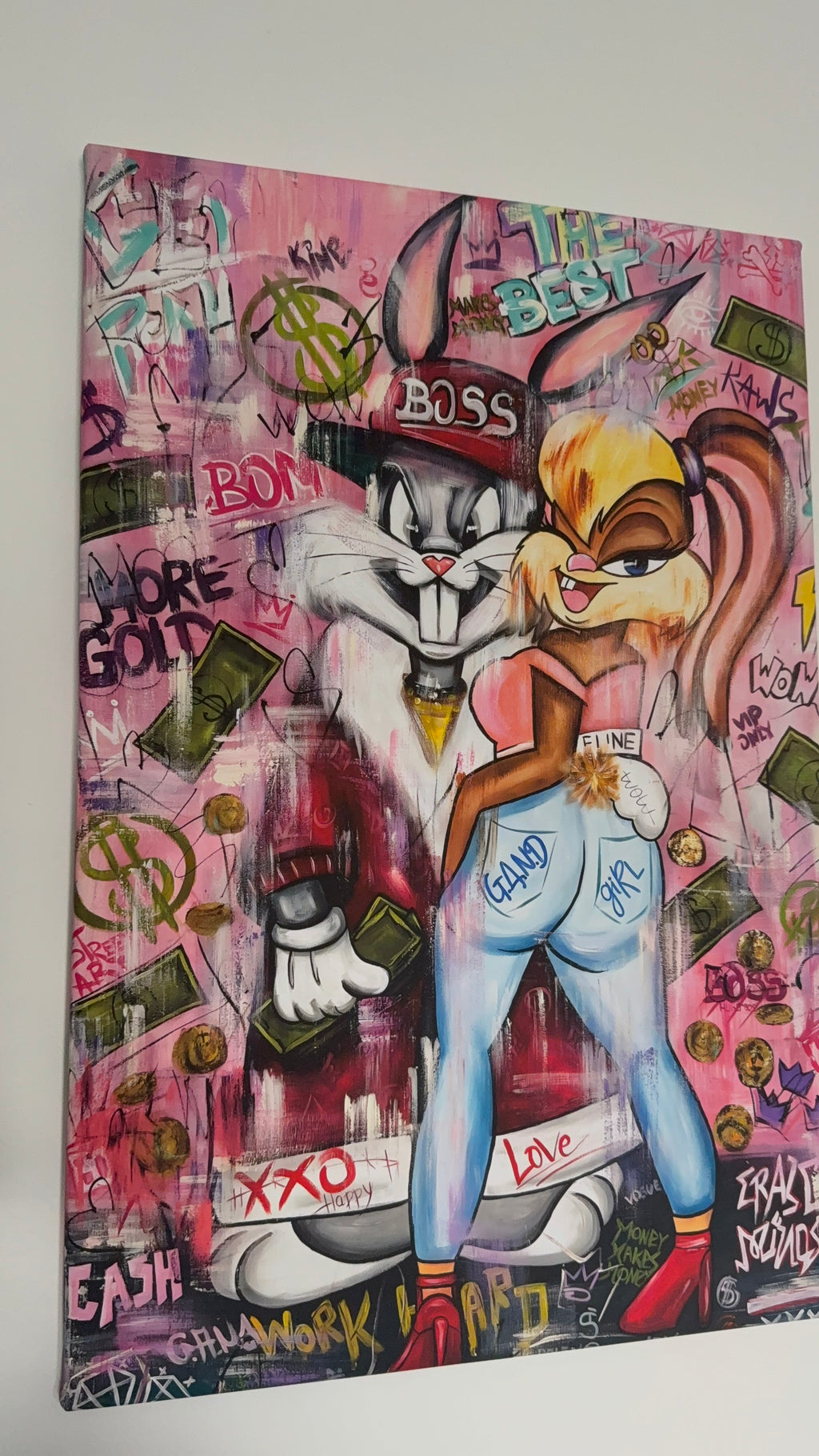 BUGS BUNNY & LOLA BUNNY CANVAS A1