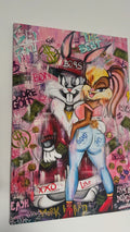 BUGS BUNNY & LOLA BUNNY CANVAS A1