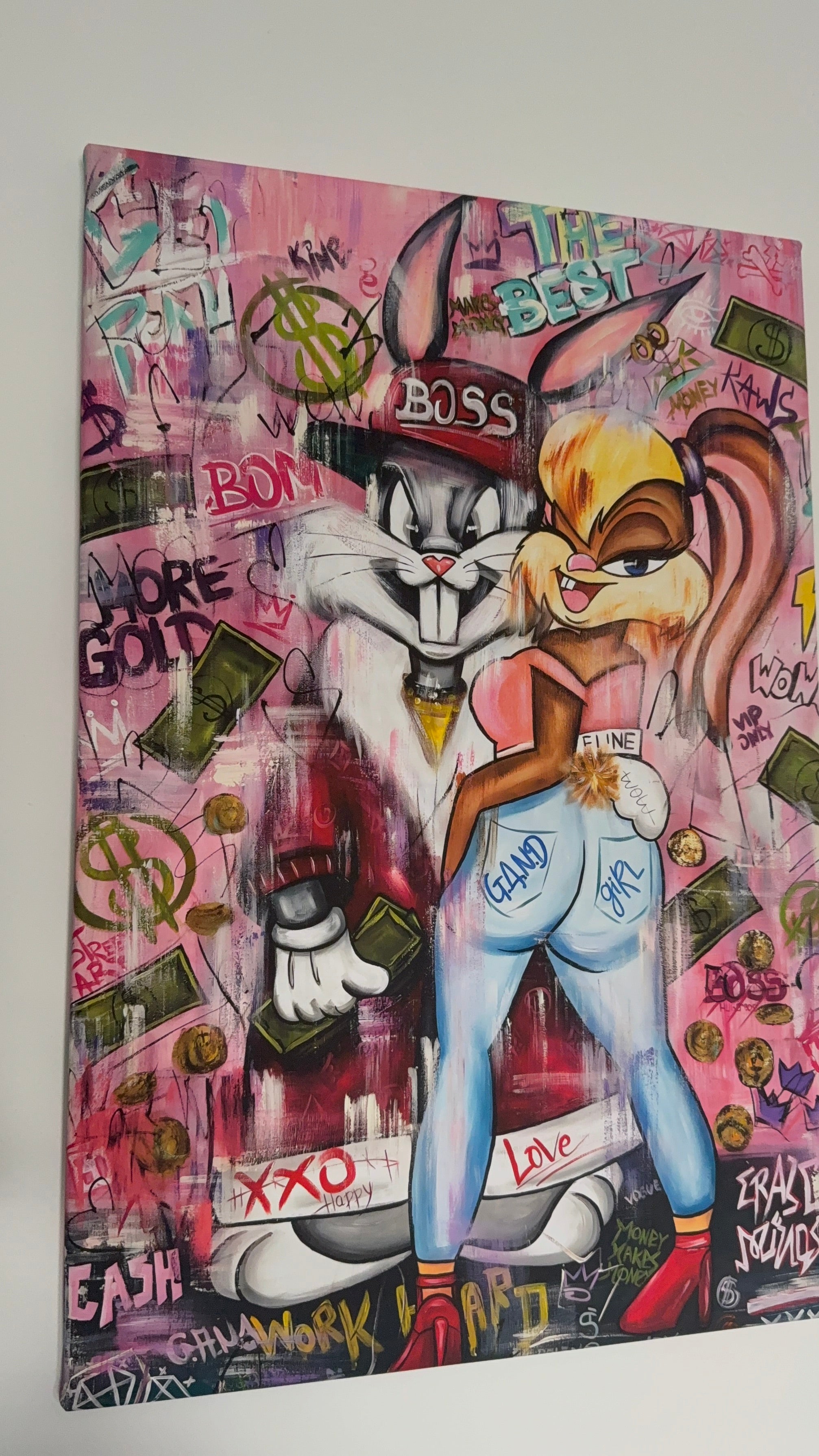 BUGS BUNNY & LOLA BUNNY CANVAS A1