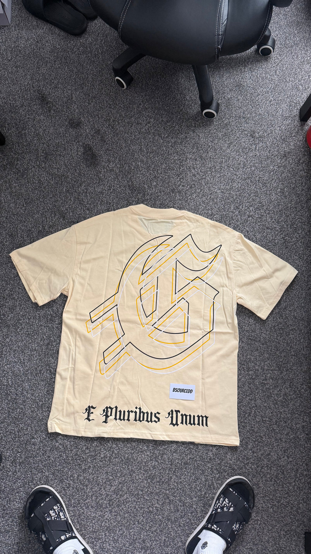 GODSPEED ASTRONAUT PYRAMID PRINTING TEE WASHED
