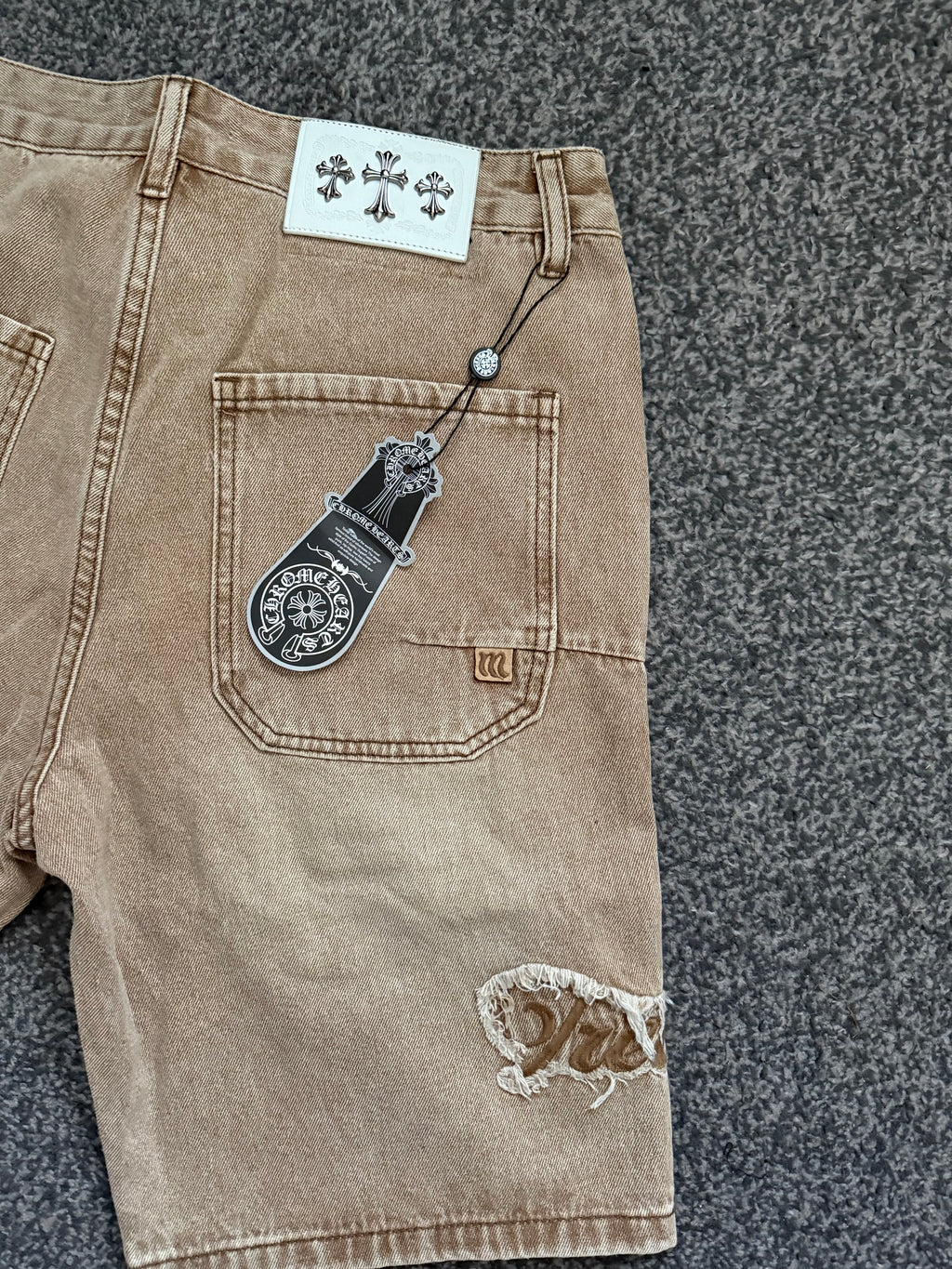 CHROME HEART JORTS