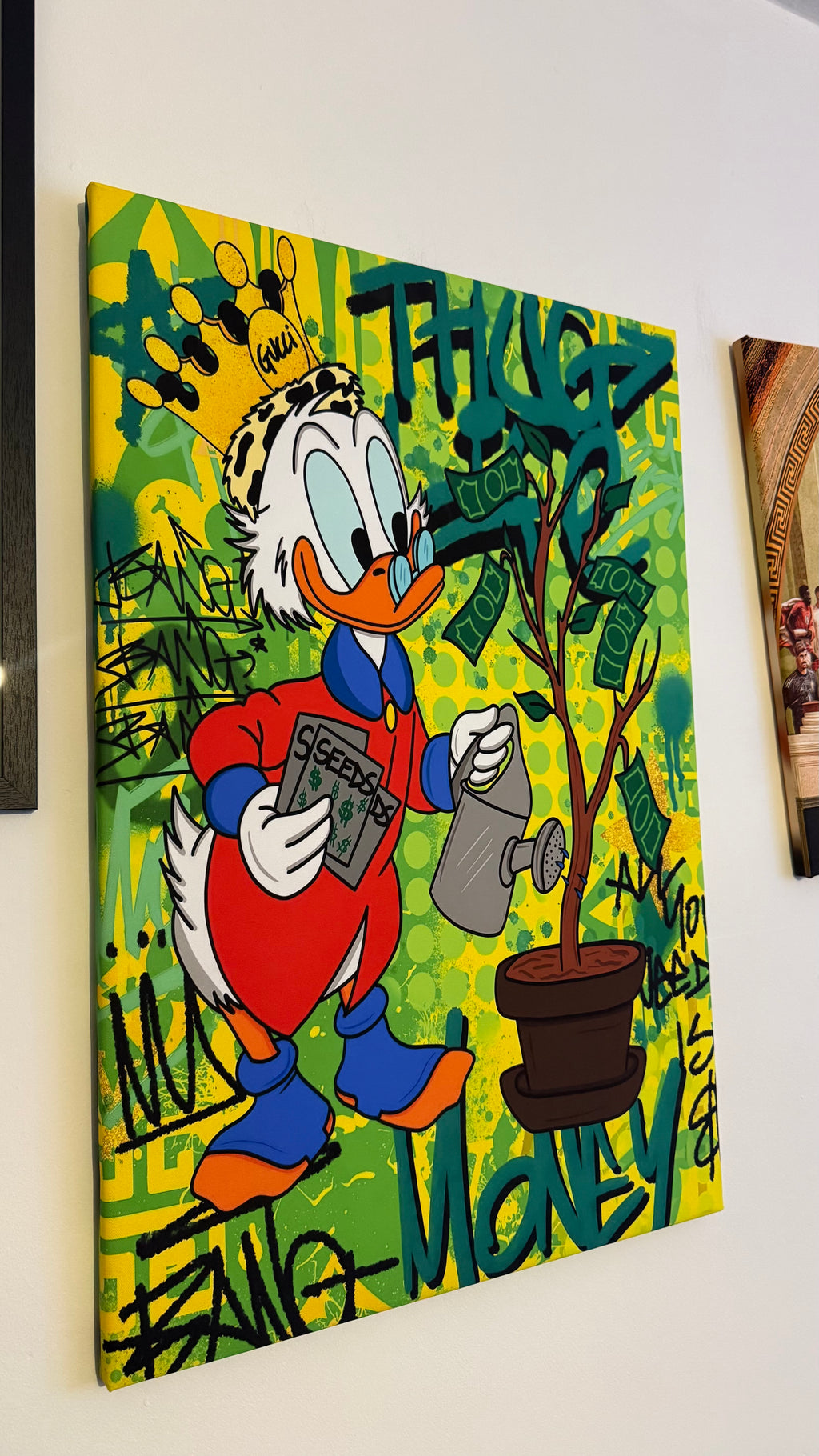 SCROOGE GET MONEY TREE CANVAS A1
