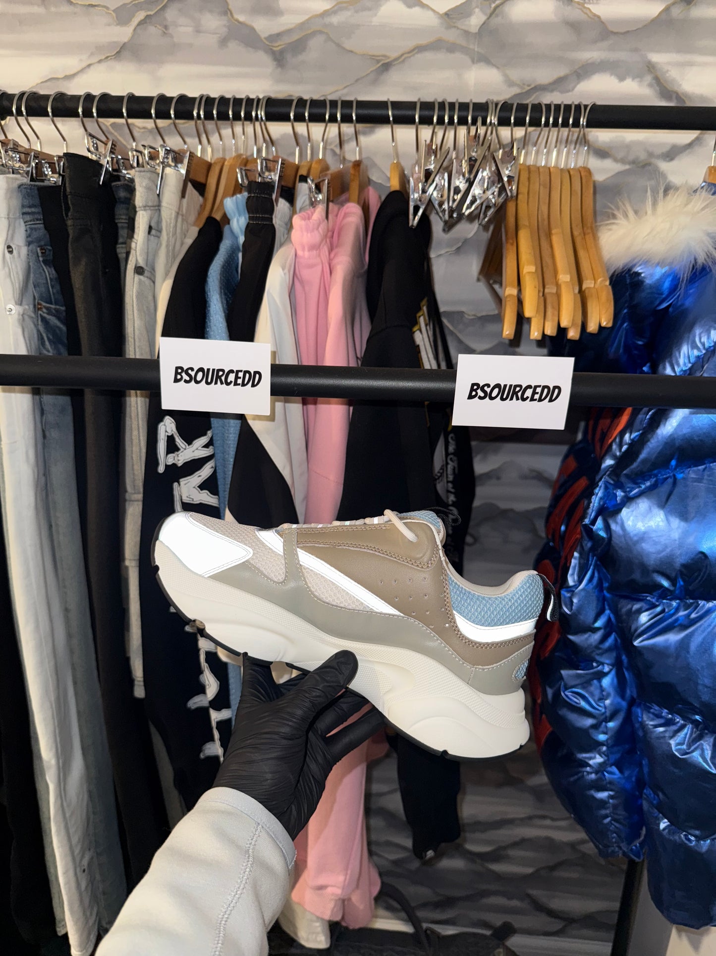 DIOR B22 SKY BLUE AND GREY