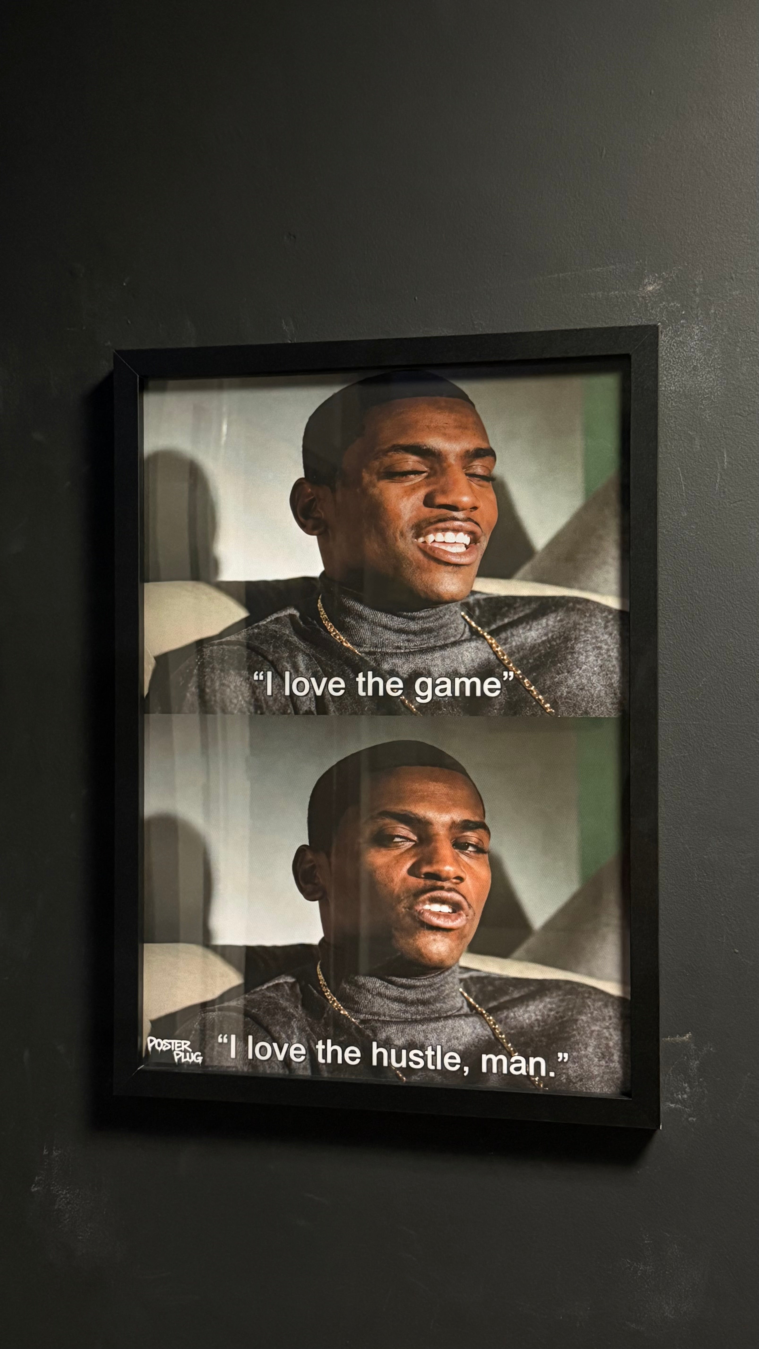 MITCH ‘I LOVE THE GAME I LOVE THE HUSTLE, MAN’ A2 GLASSED FRAME