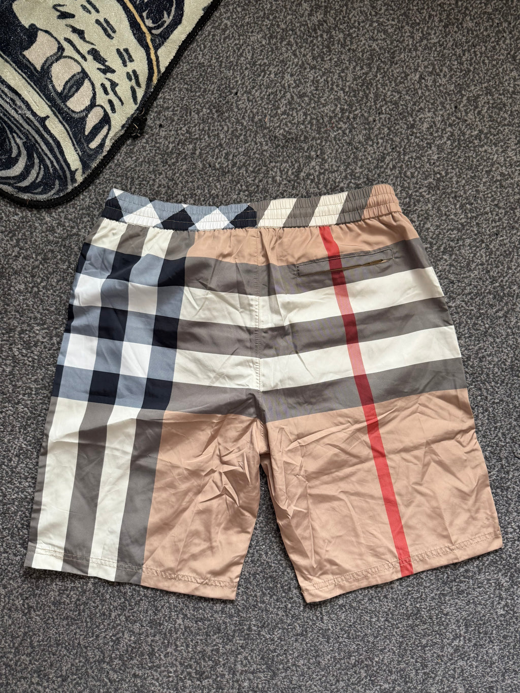 BURBERRY CHECK SWIM SHORTS