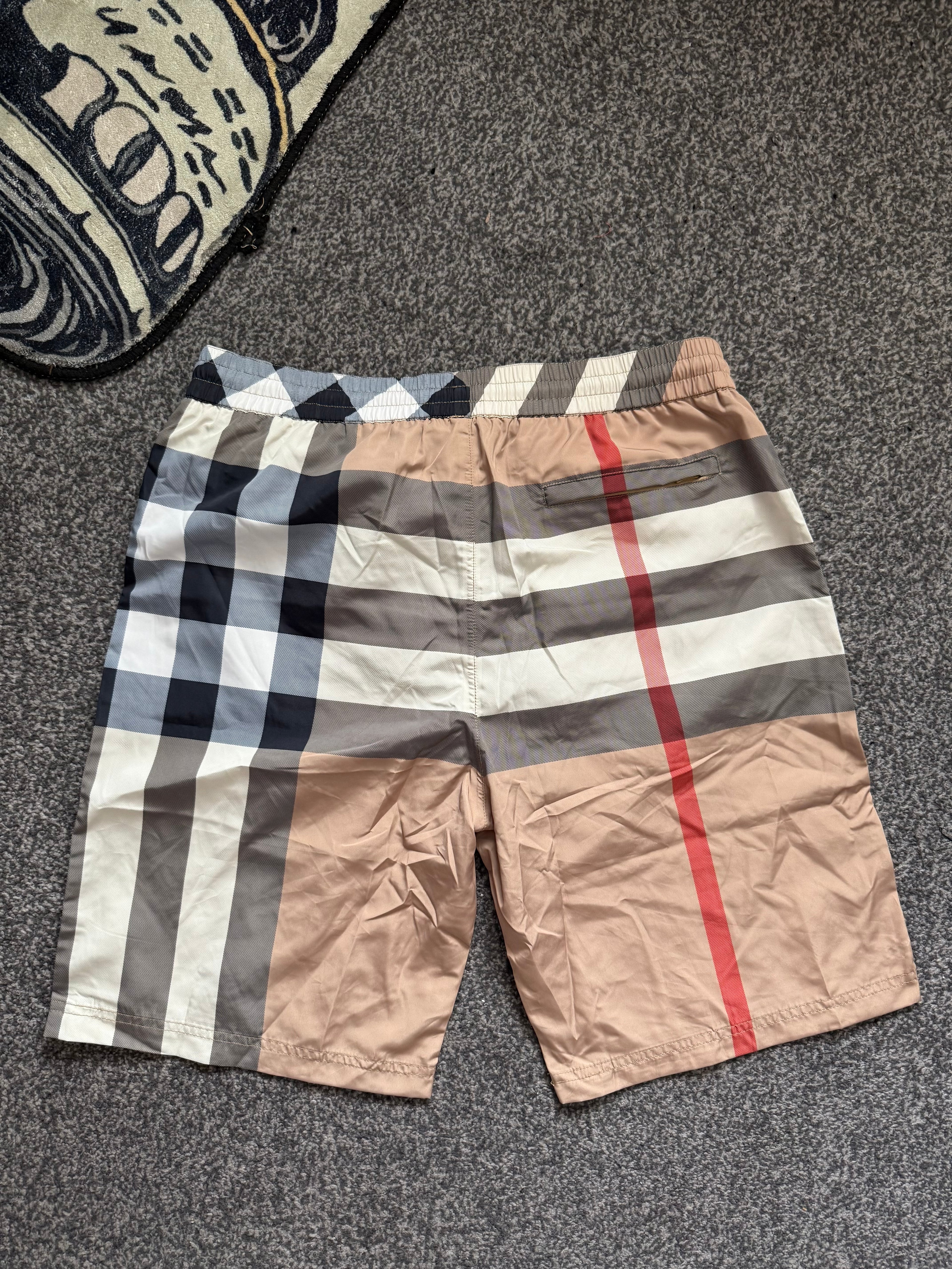 BURBERRY CHECK SWIM SHORTS