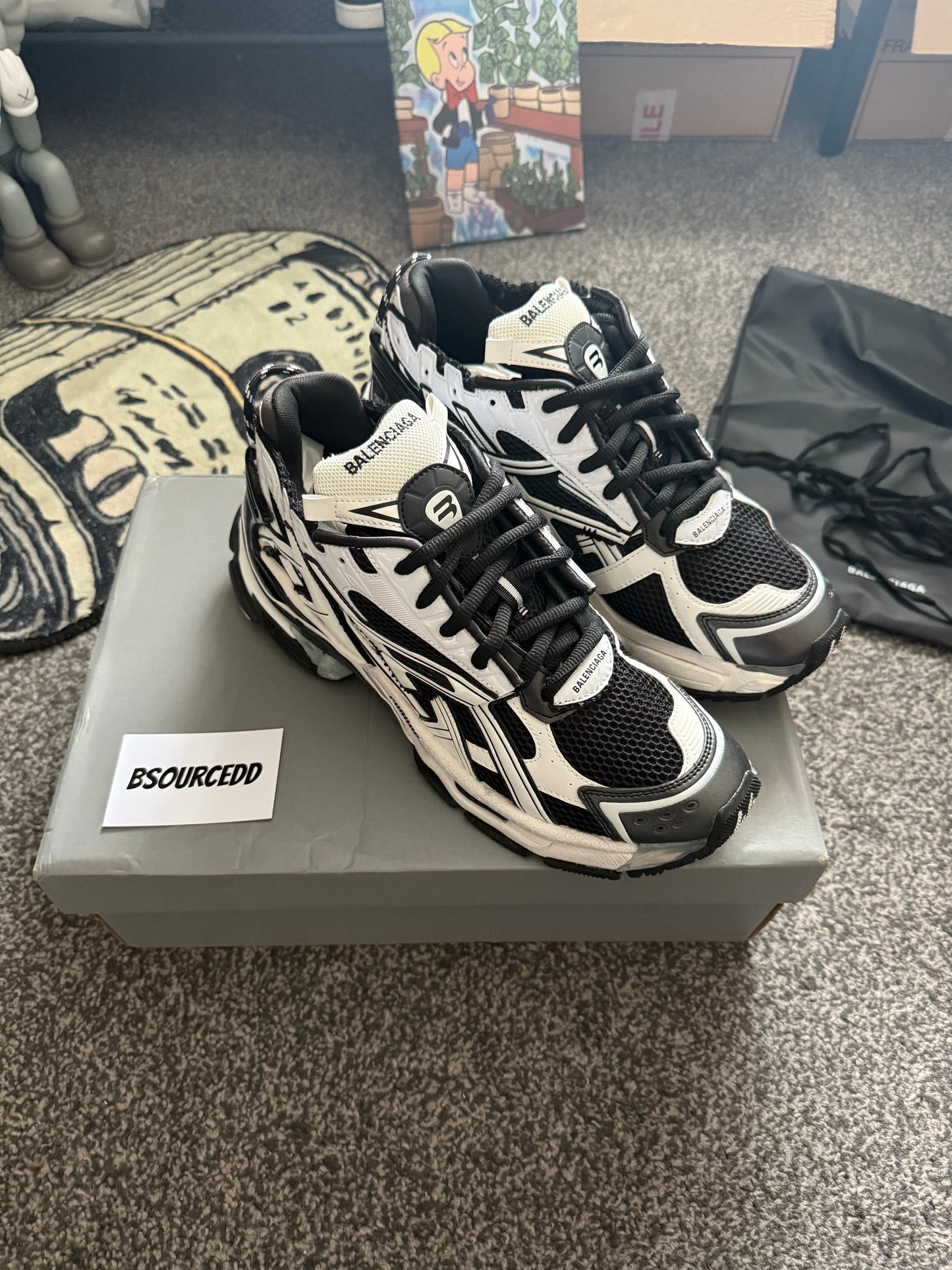 BALENCIAGA RUNNER ‘BLACK WHITE’