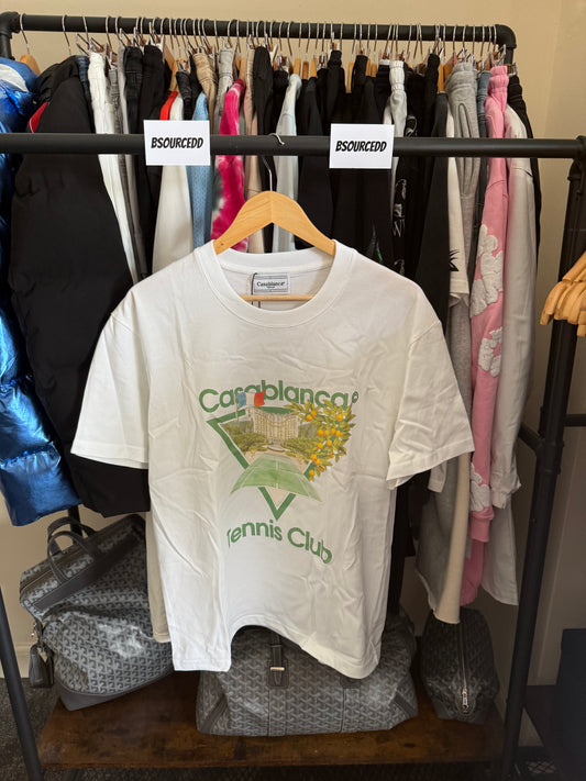 CASABLANCA WHITE TENNIS CLUB TEE