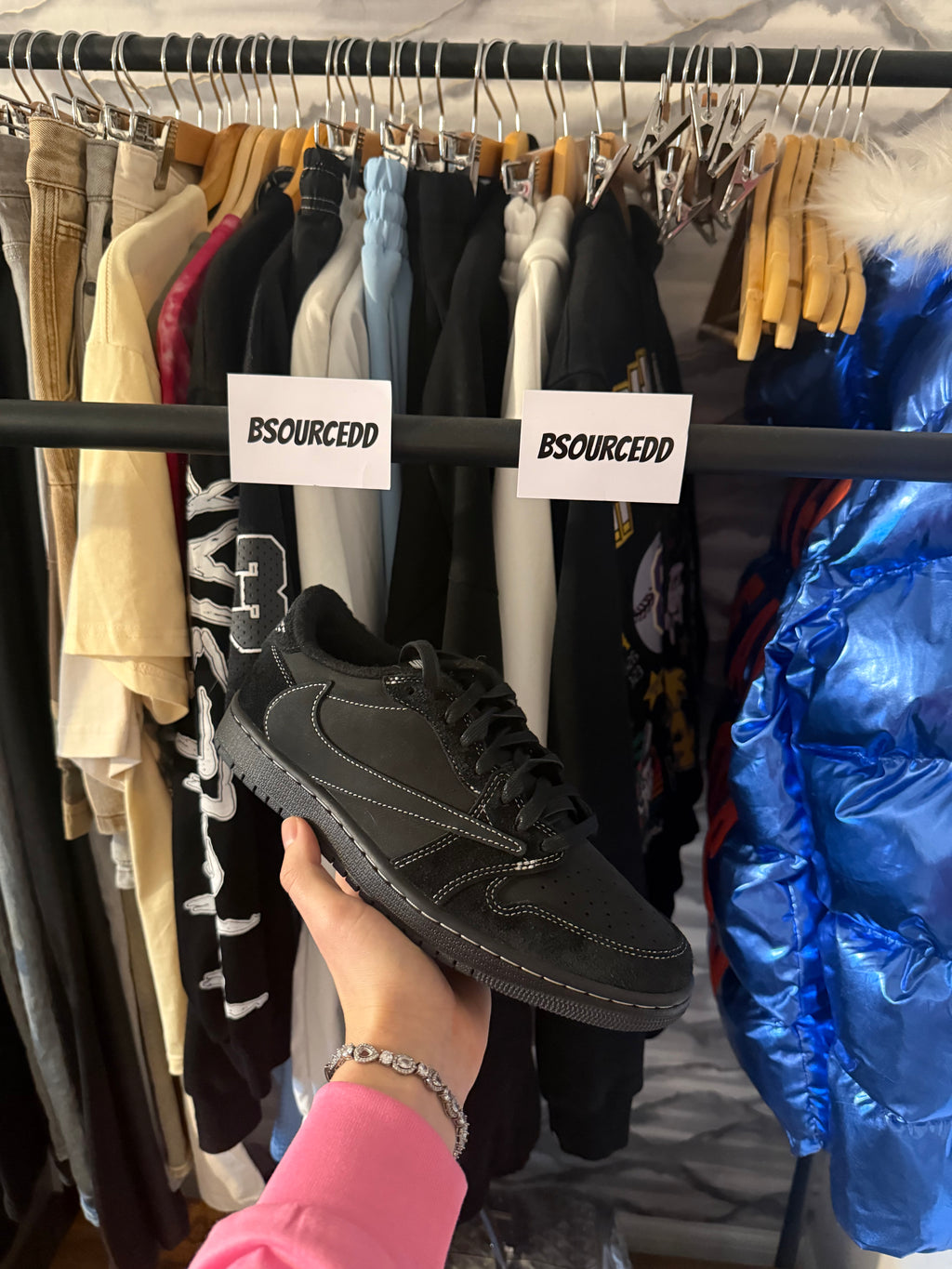 AIR JORDAN 1 RETRO LOW OG SP X TRAVIS SCOTT BLACK PHANTOM