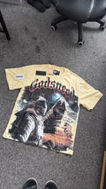GODSPEED ASTRONAUT PYRAMID PRINTING TEE WASHED