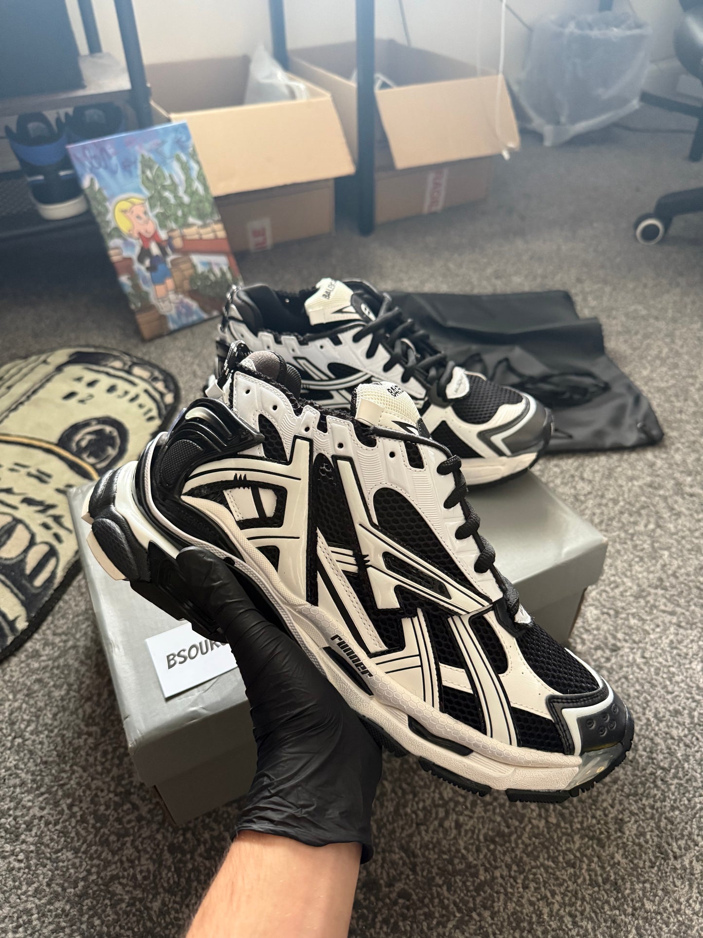 BALENCIAGA RUNNER ‘BLACK WHITE’