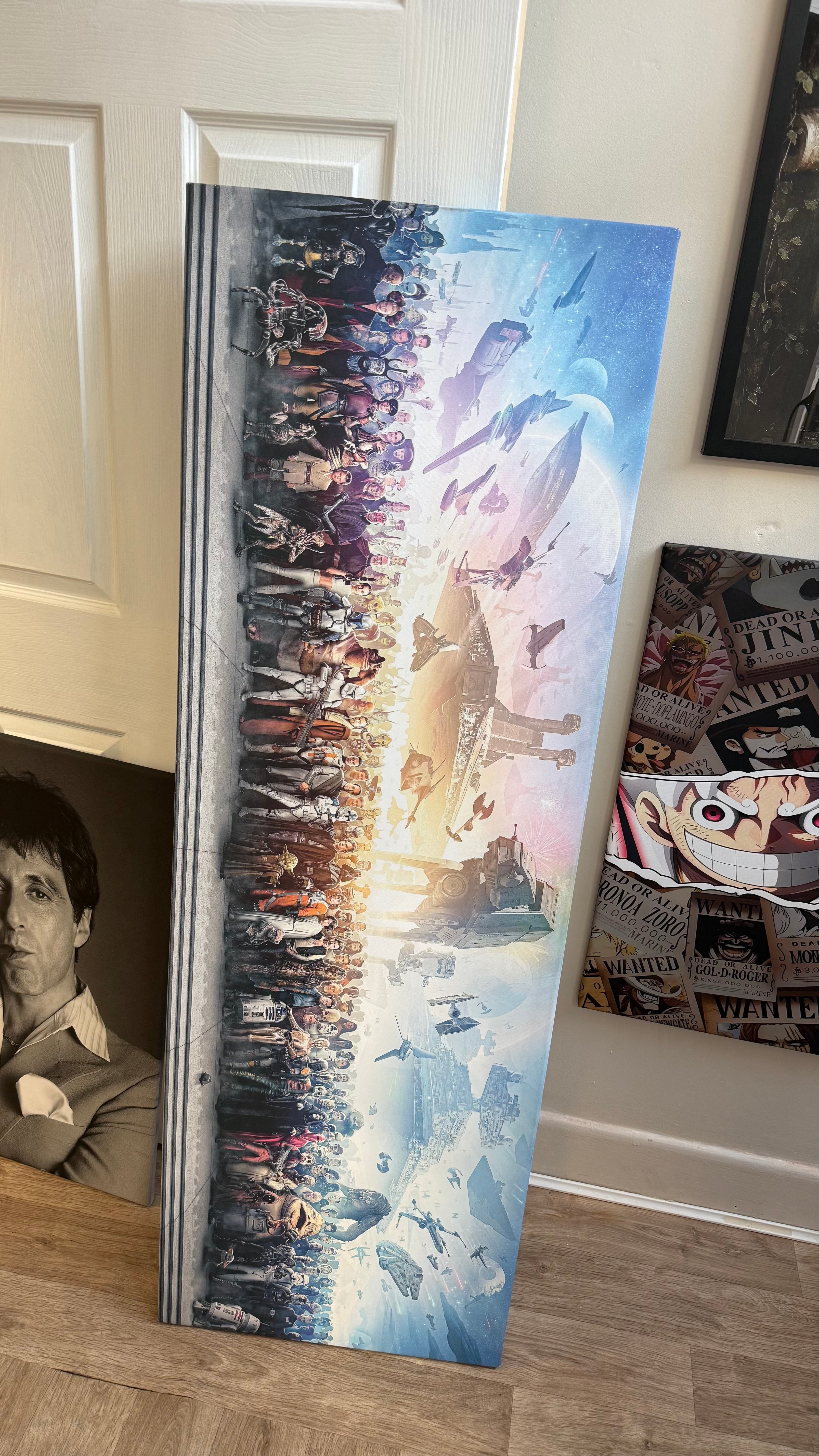1 OF 1 STAR WARS PANORAMIC CANVAS