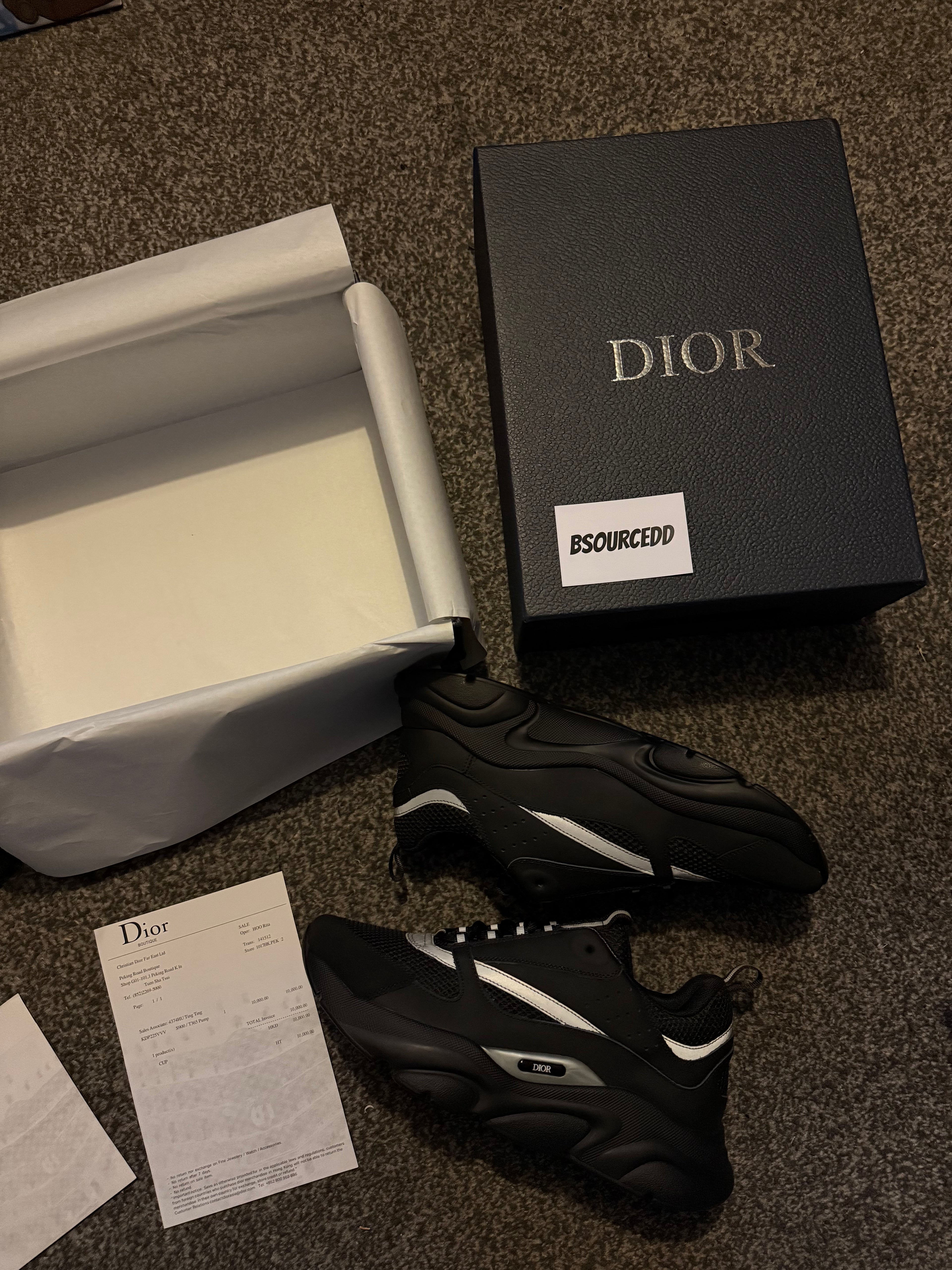 DIOR B22 BLACK SILVER