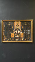 SCARFACE A2 GLASSED GOLD FRAME