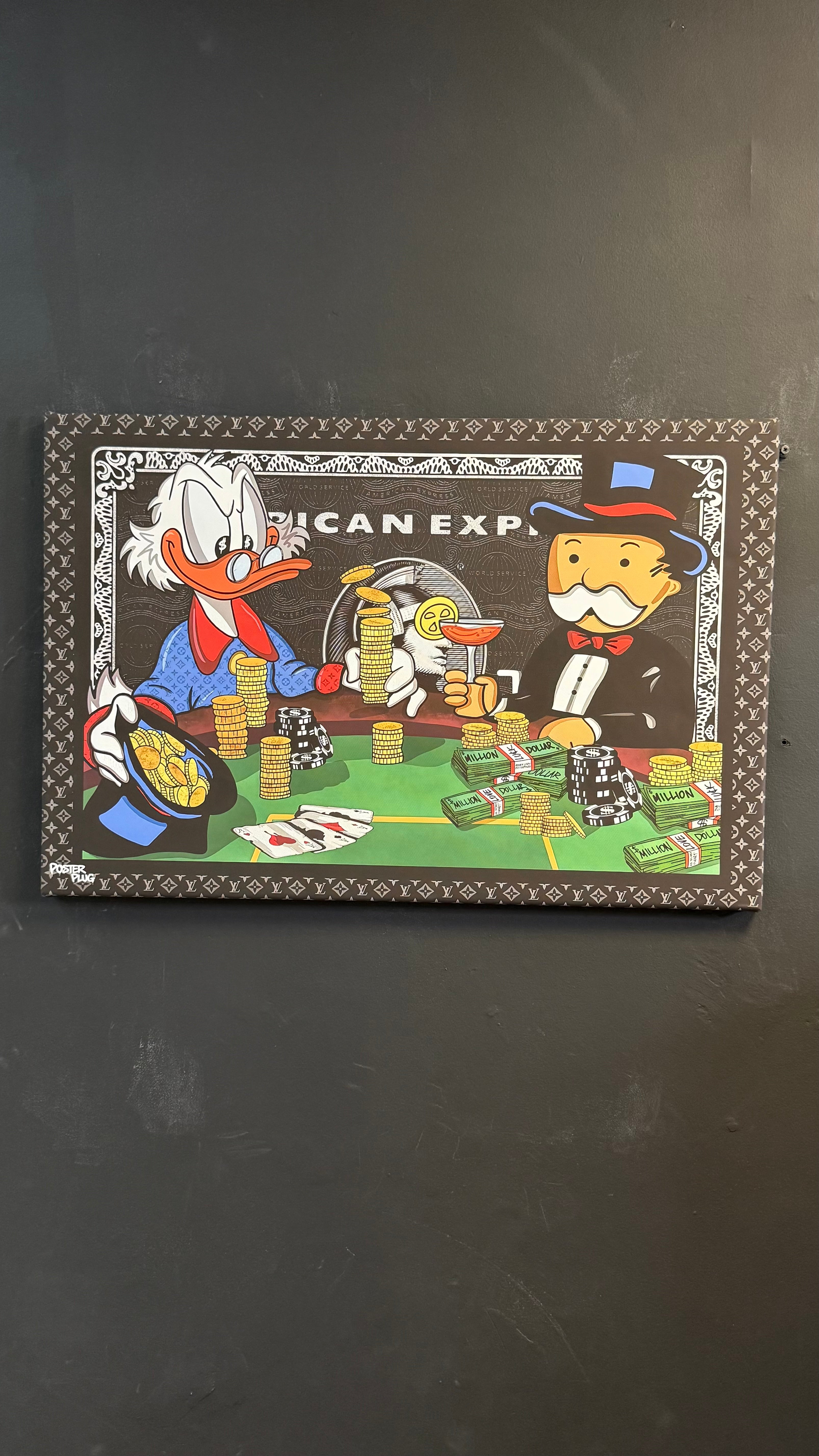MONOPOLY MONEY A1 CANVAS