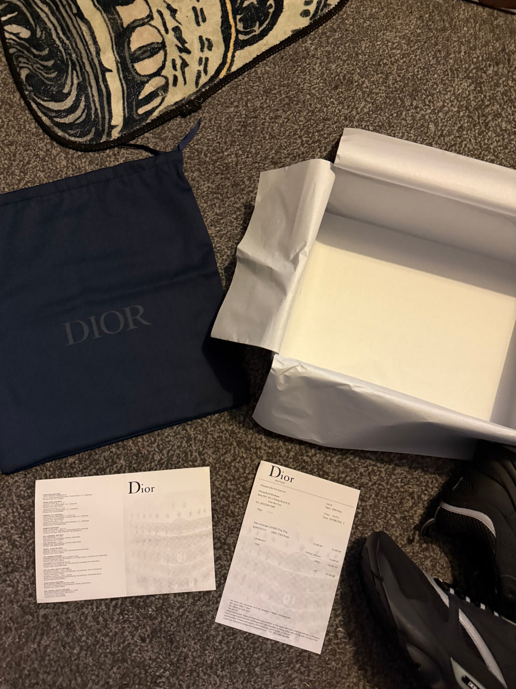 DIOR B22 BLACK SILVER