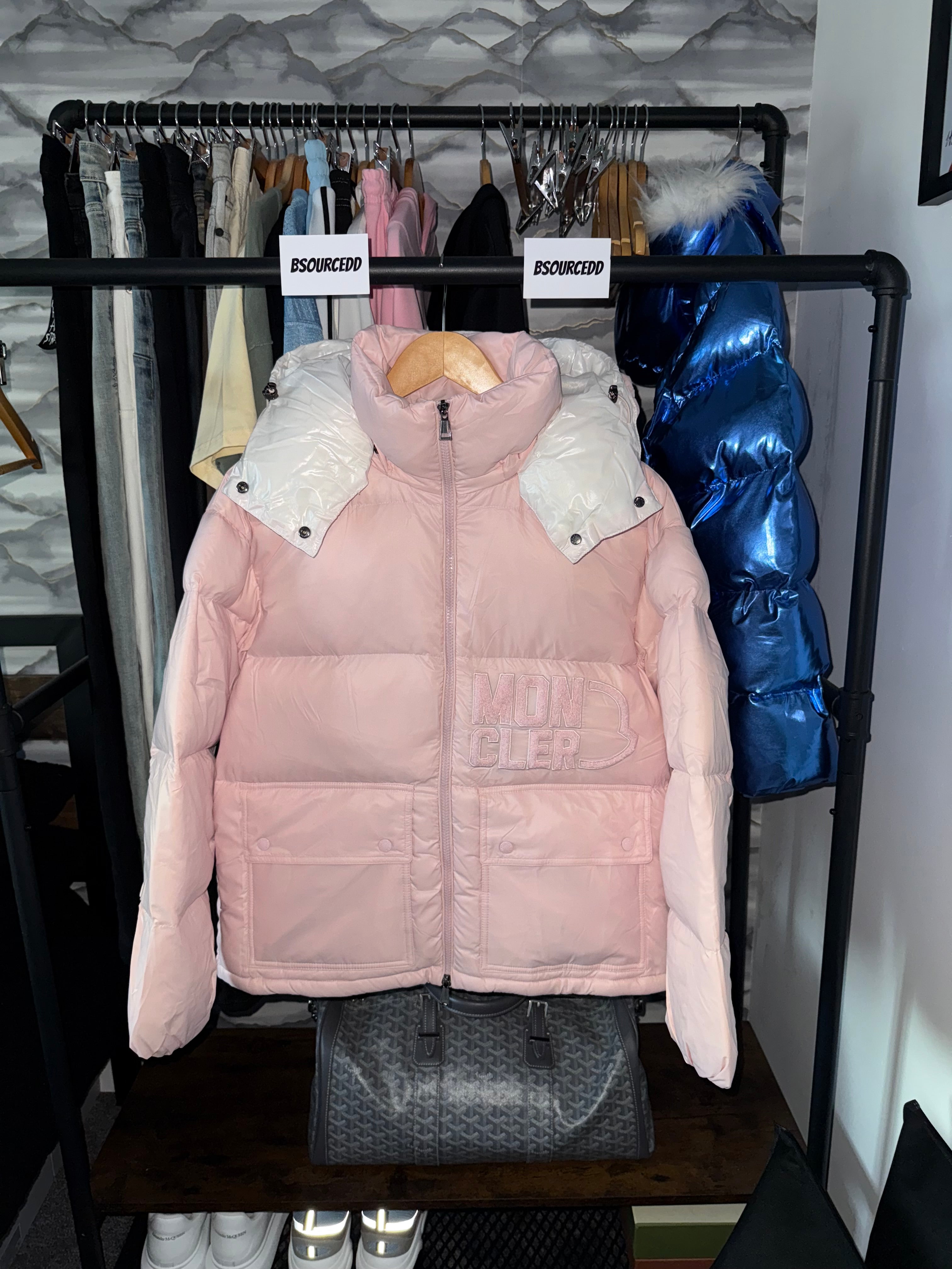 LADIES MONCLER COAT PINK