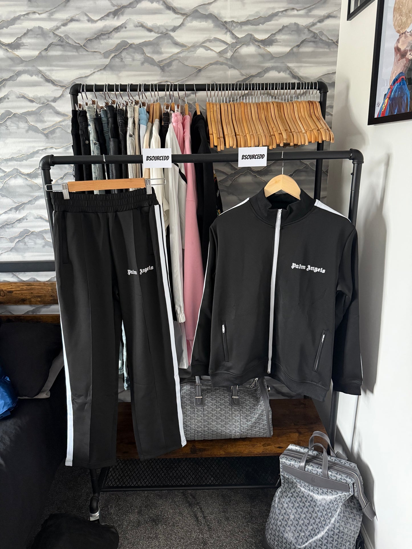 PALM ANGELS BLACK CLASSIC TRACKSUIT