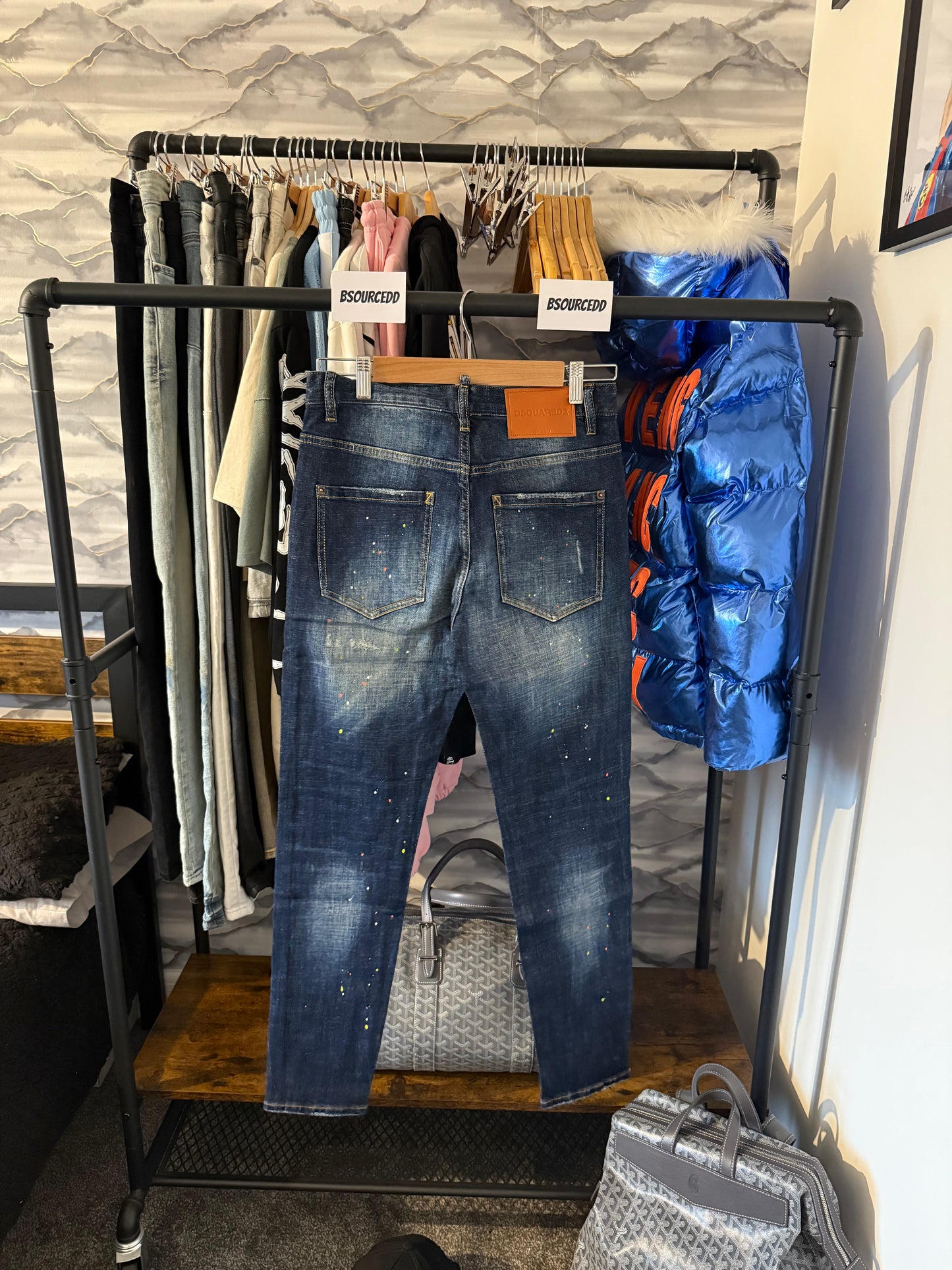 DSQUAREDD2 COOL GUY SLIM JEANS - BLUE