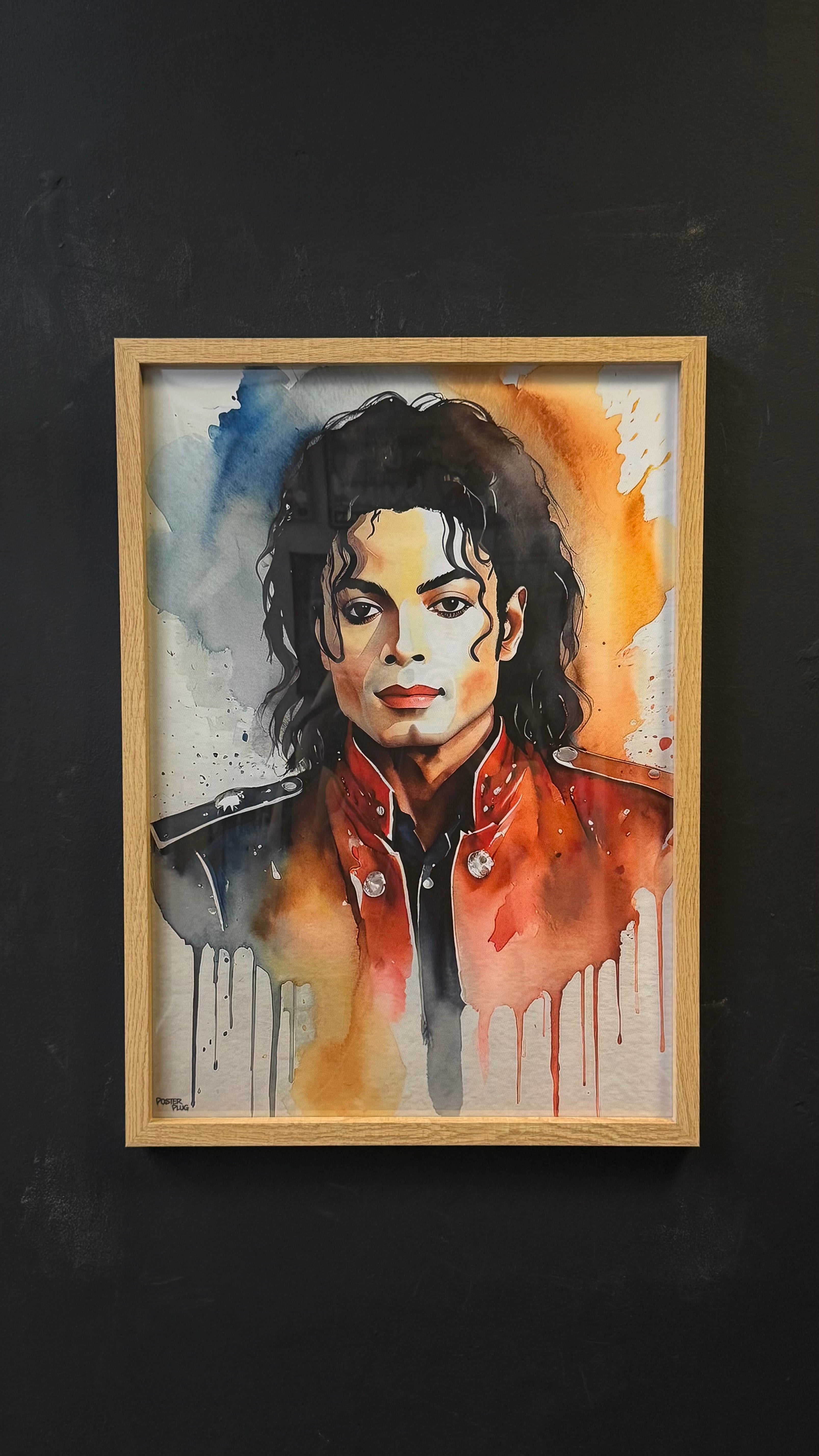 MICHAEL JACKSON A2 GLASSED FRAME