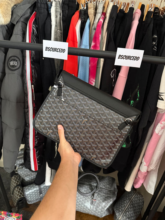 GOYARD COURSIER BLACK MESSENGER BAG