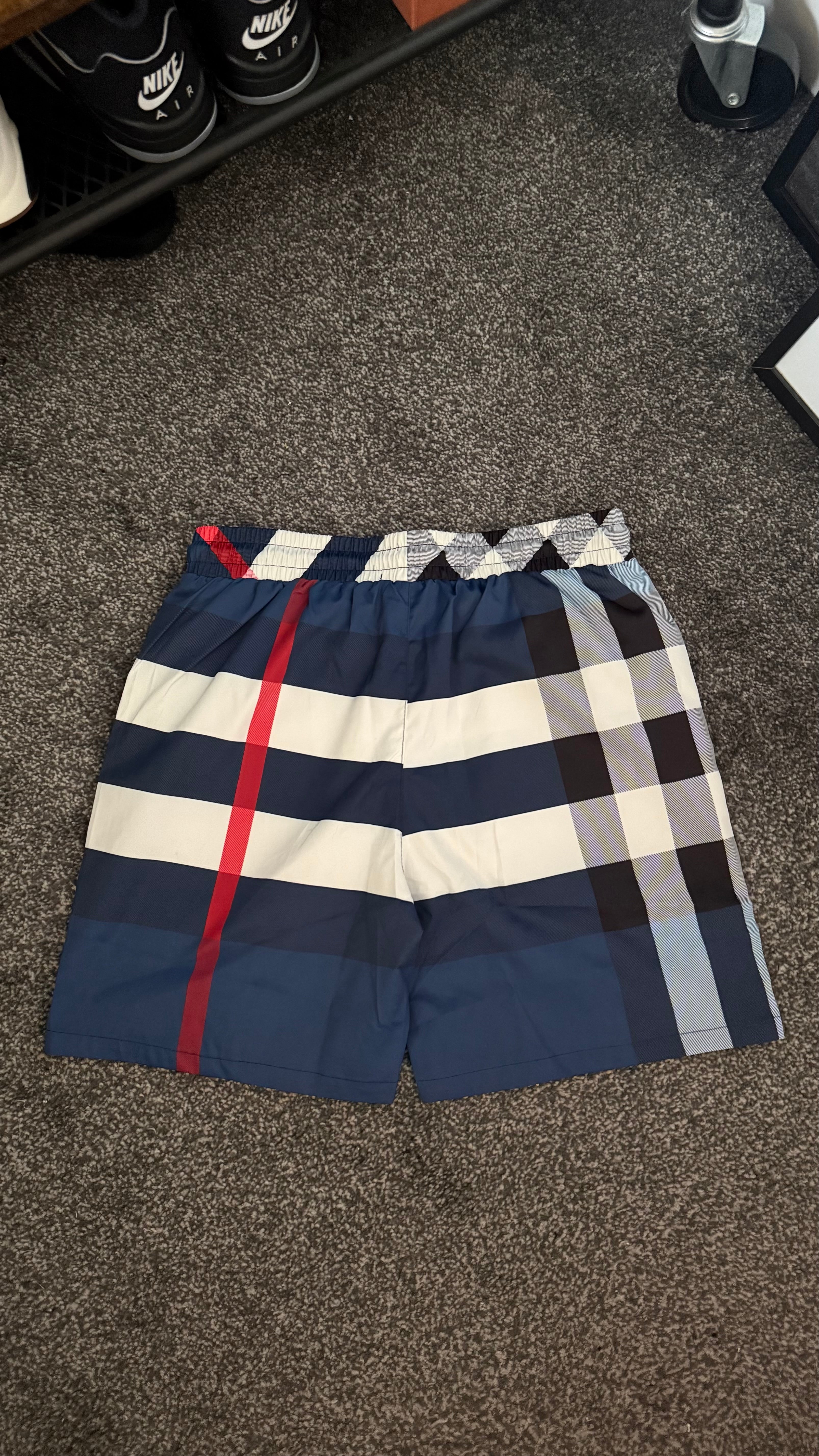 BURBERRY CHECK SWIM SHORTS