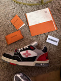 LV TRAINER RED GREY BLACK