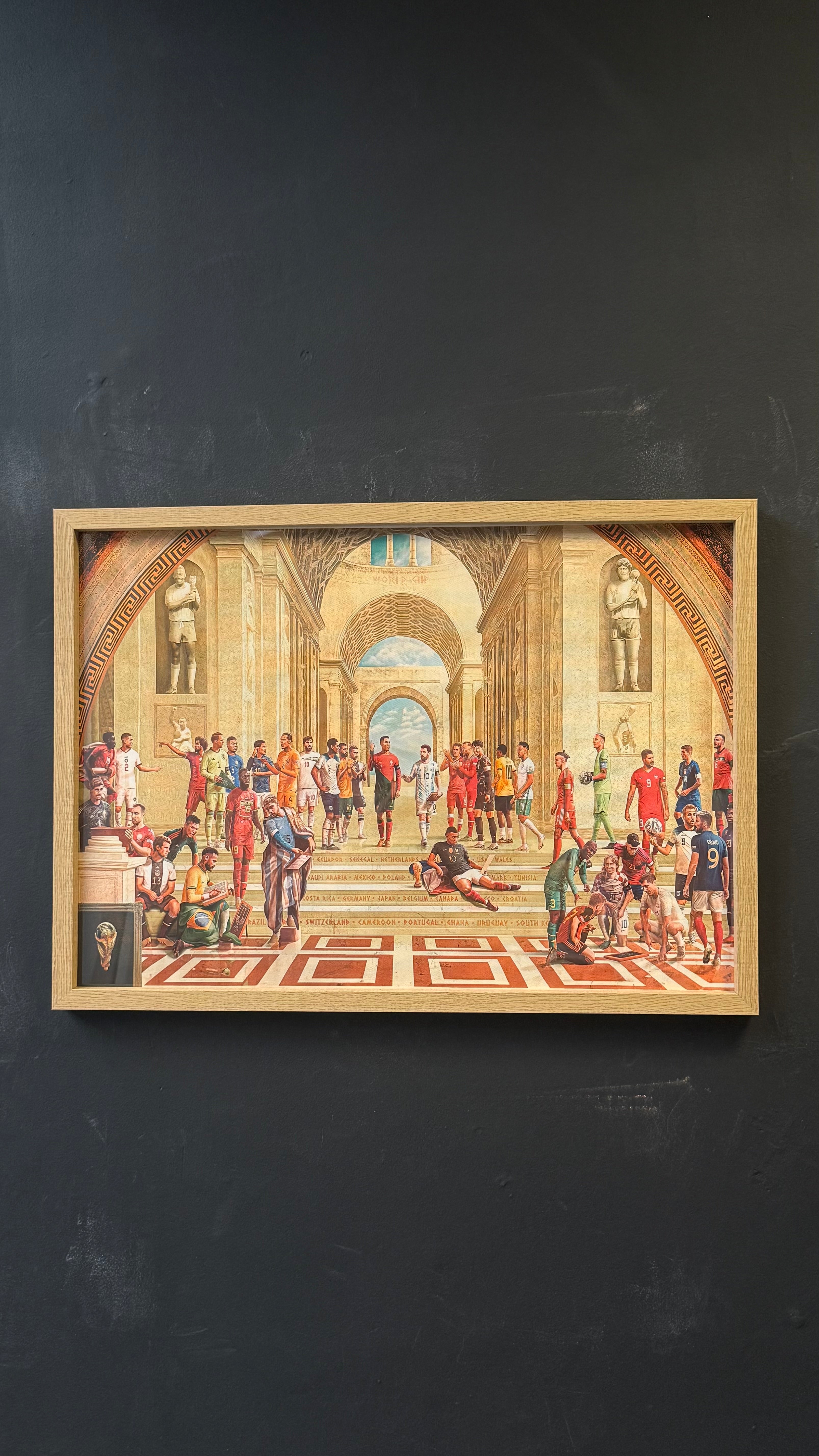 WORLD CUP A2 GLASSED FRAME
