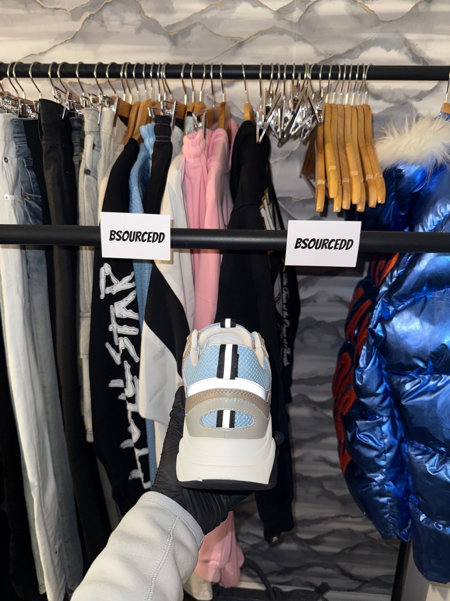 DIOR B22 SKY BLUE AND GREY