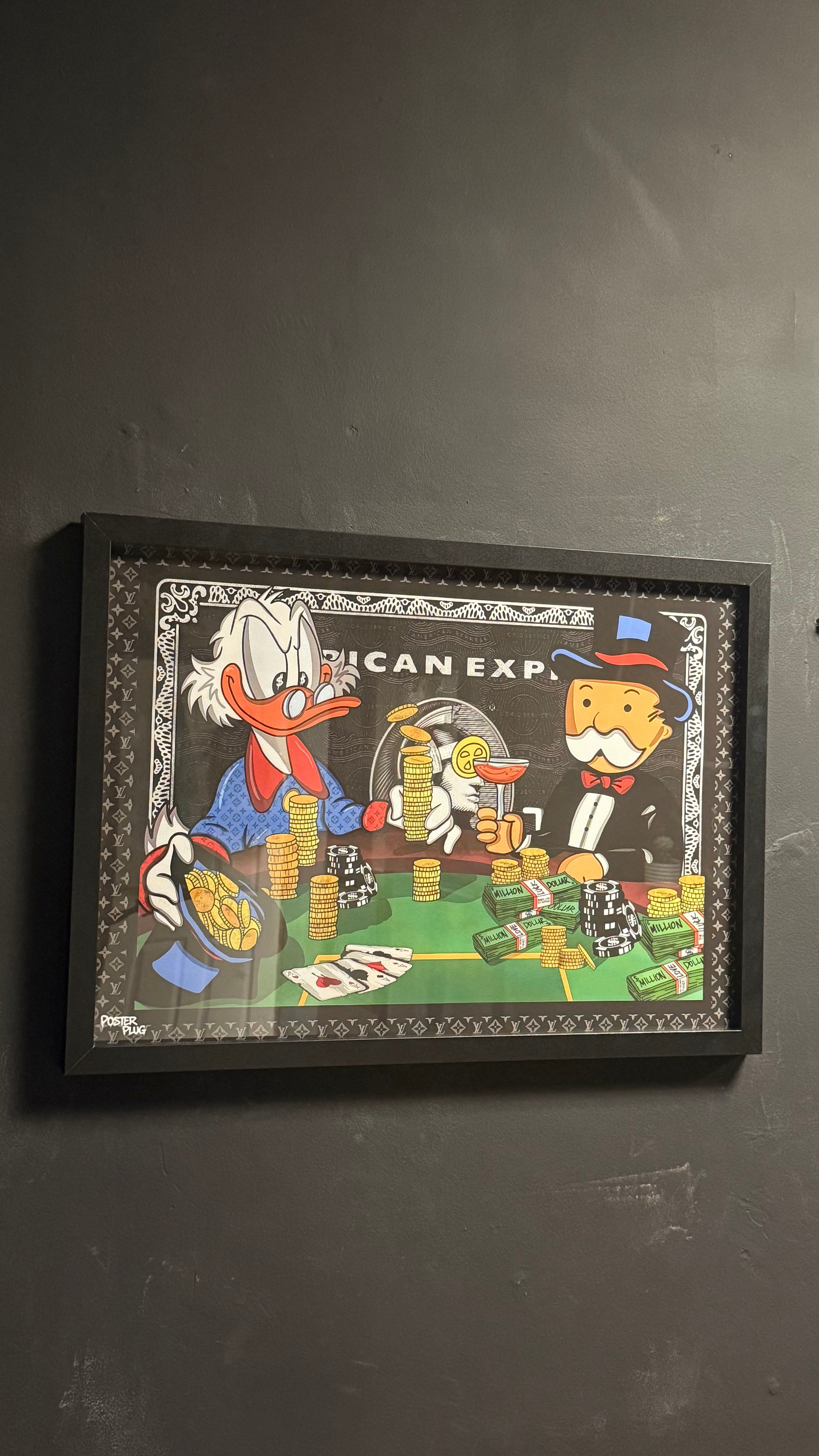 MONOPOLY MONEY A2 GLASSED FRAME