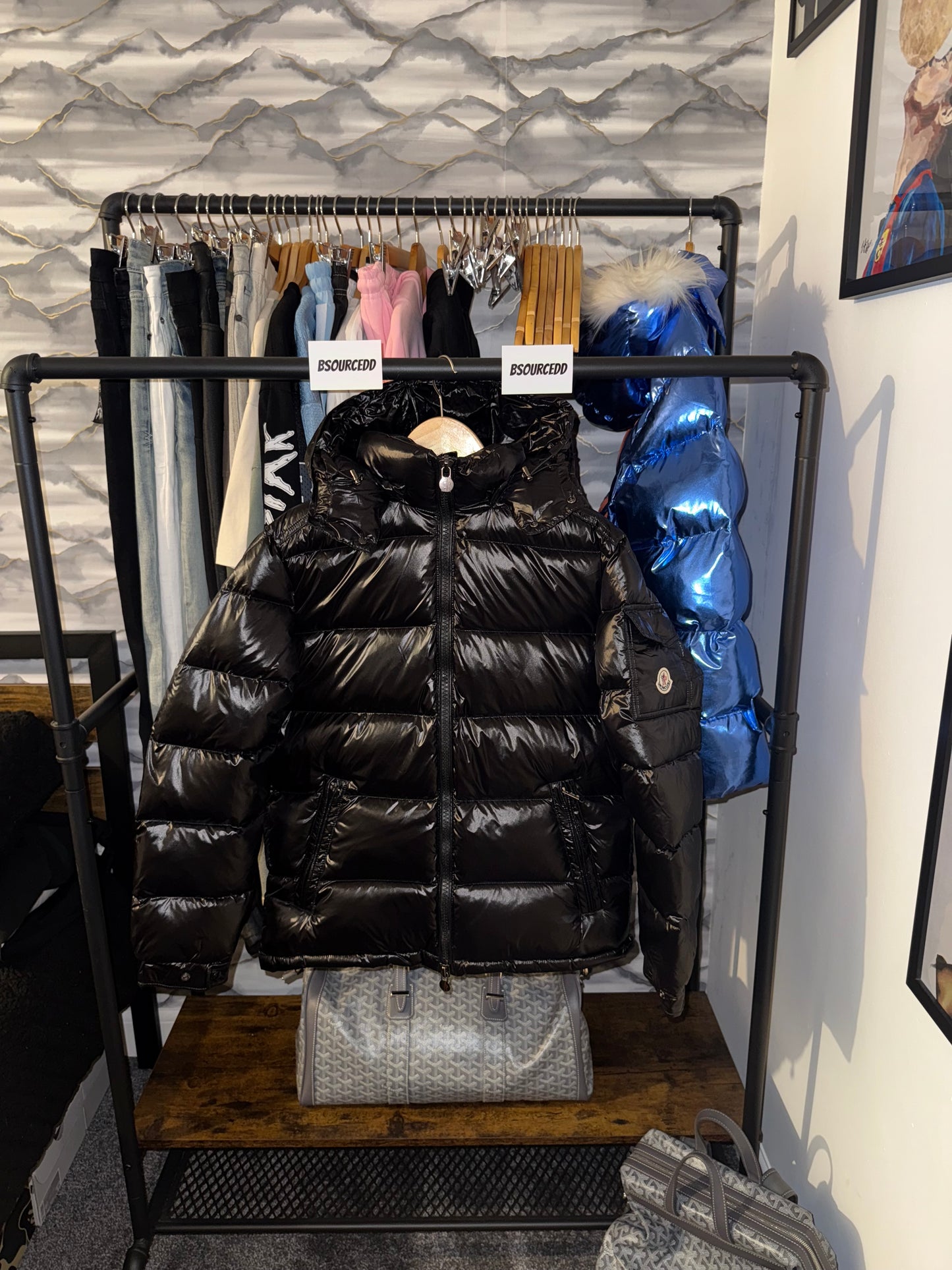 MONCLER MAYA JACKET BLACK