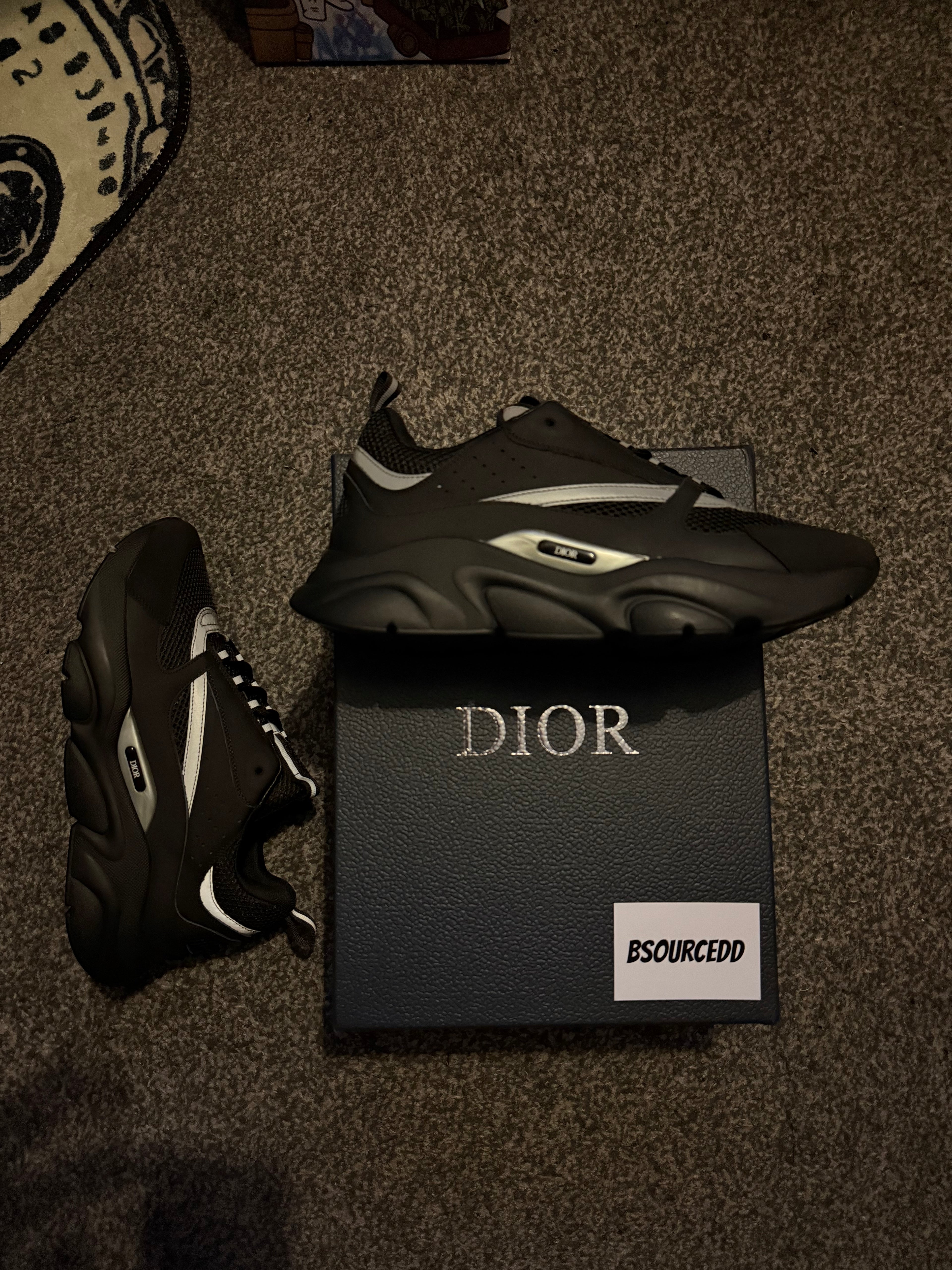 DIOR B22 BLACK SILVER
