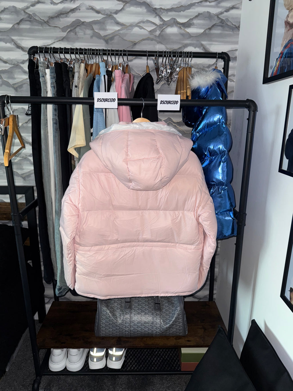 LADIES MONCLER COAT PINK