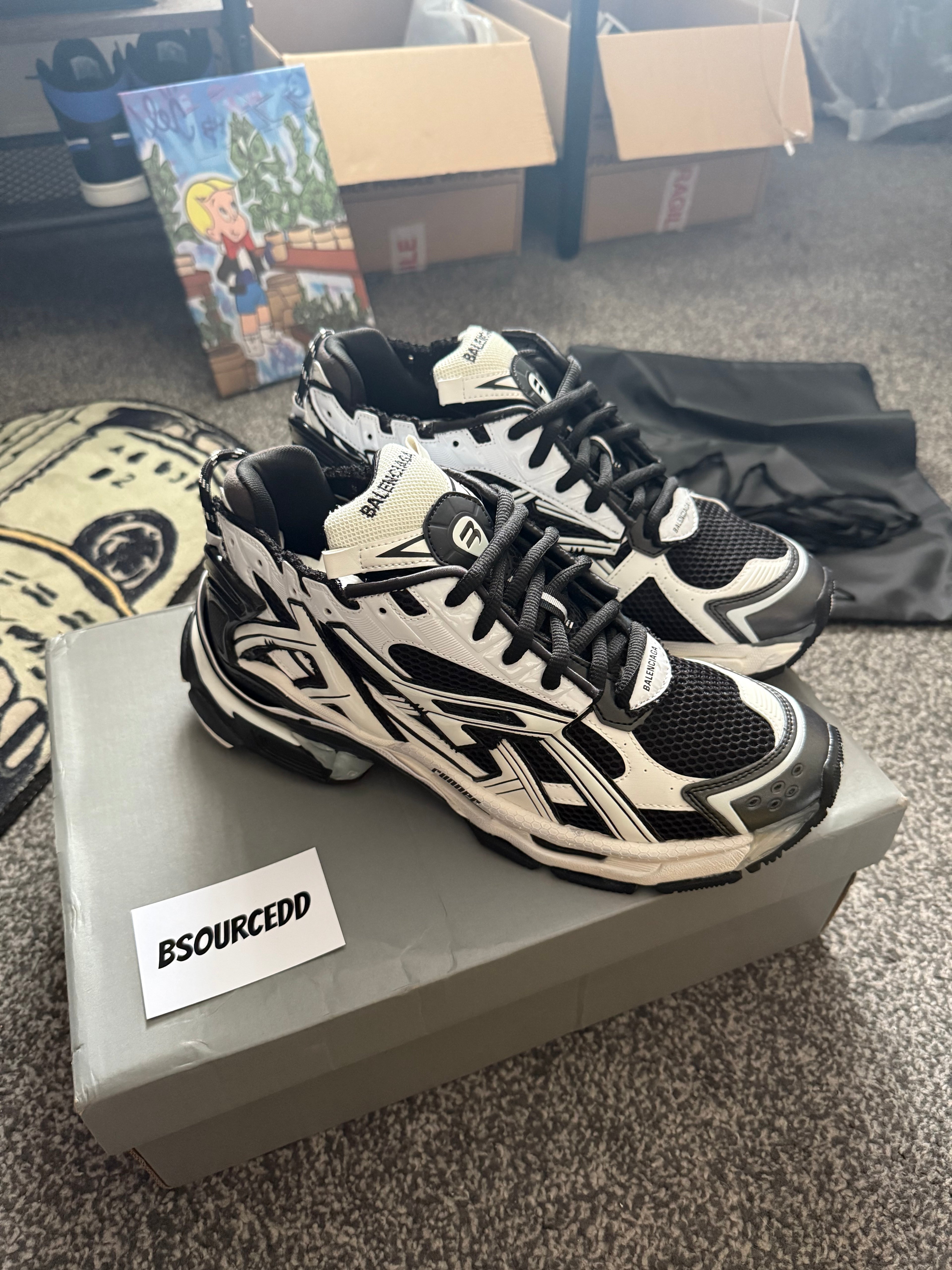 BALENCIAGA RUNNER ‘BLACK WHITE’