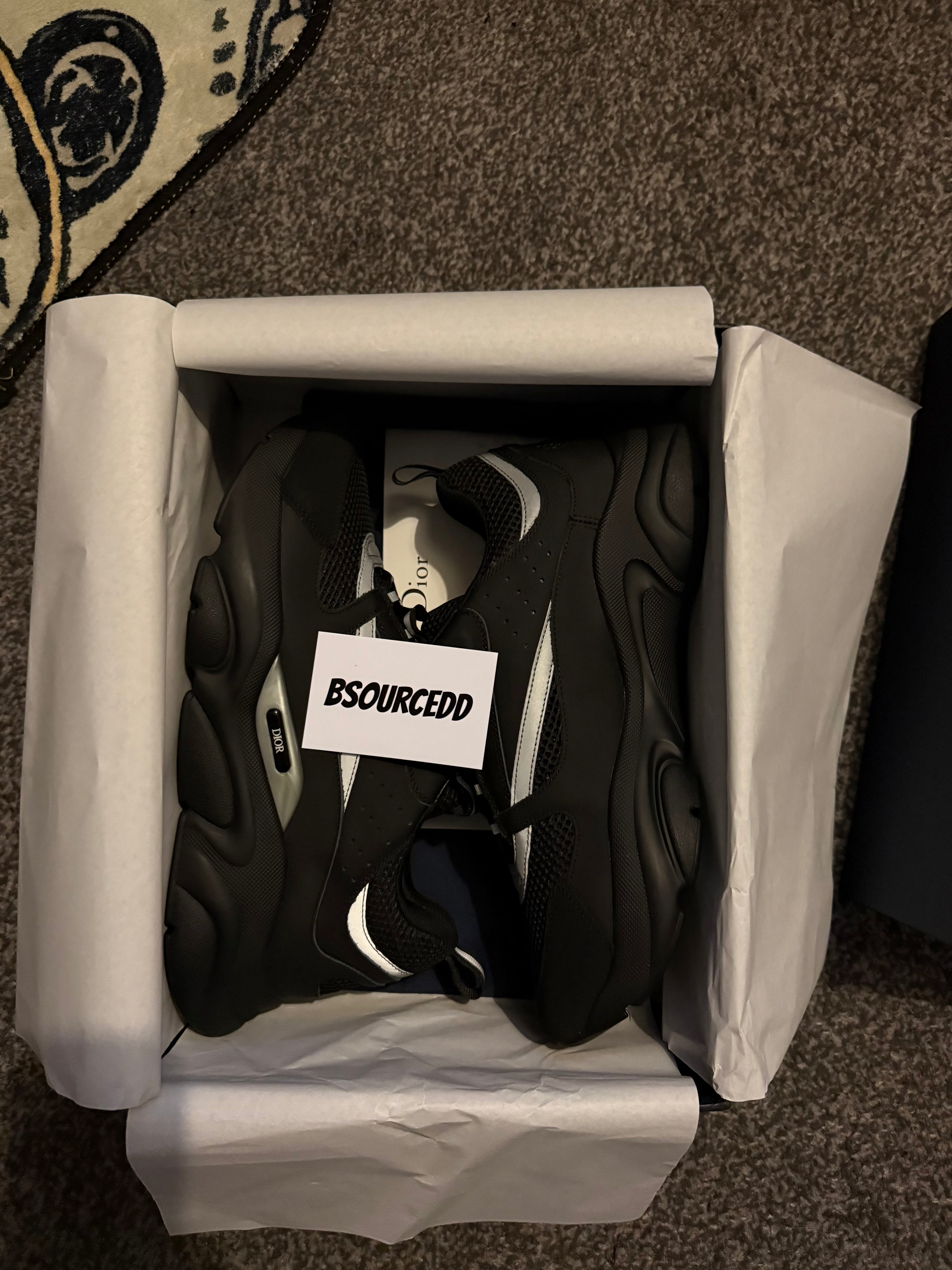 DIOR B22 BLACK SILVER