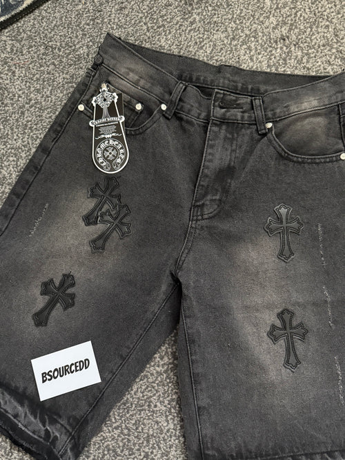 CHROME HEART JORTS