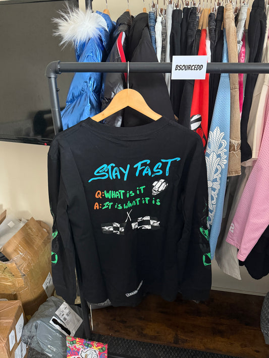 CHROME HEARTS MATTY BOY SEX RECORDS FLAME LONG-SLEEVE