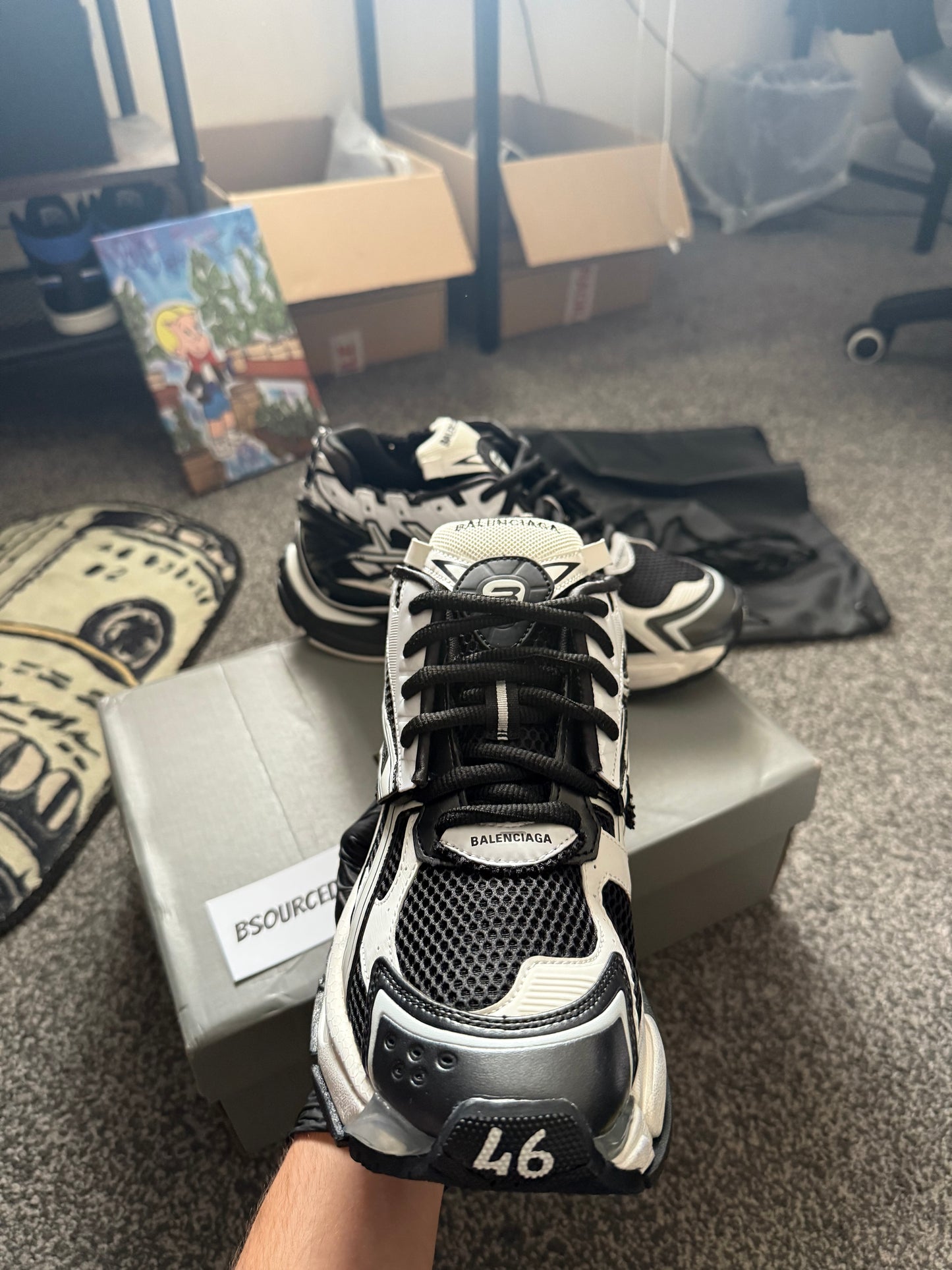 BALENCIAGA RUNNER ‘BLACK WHITE’