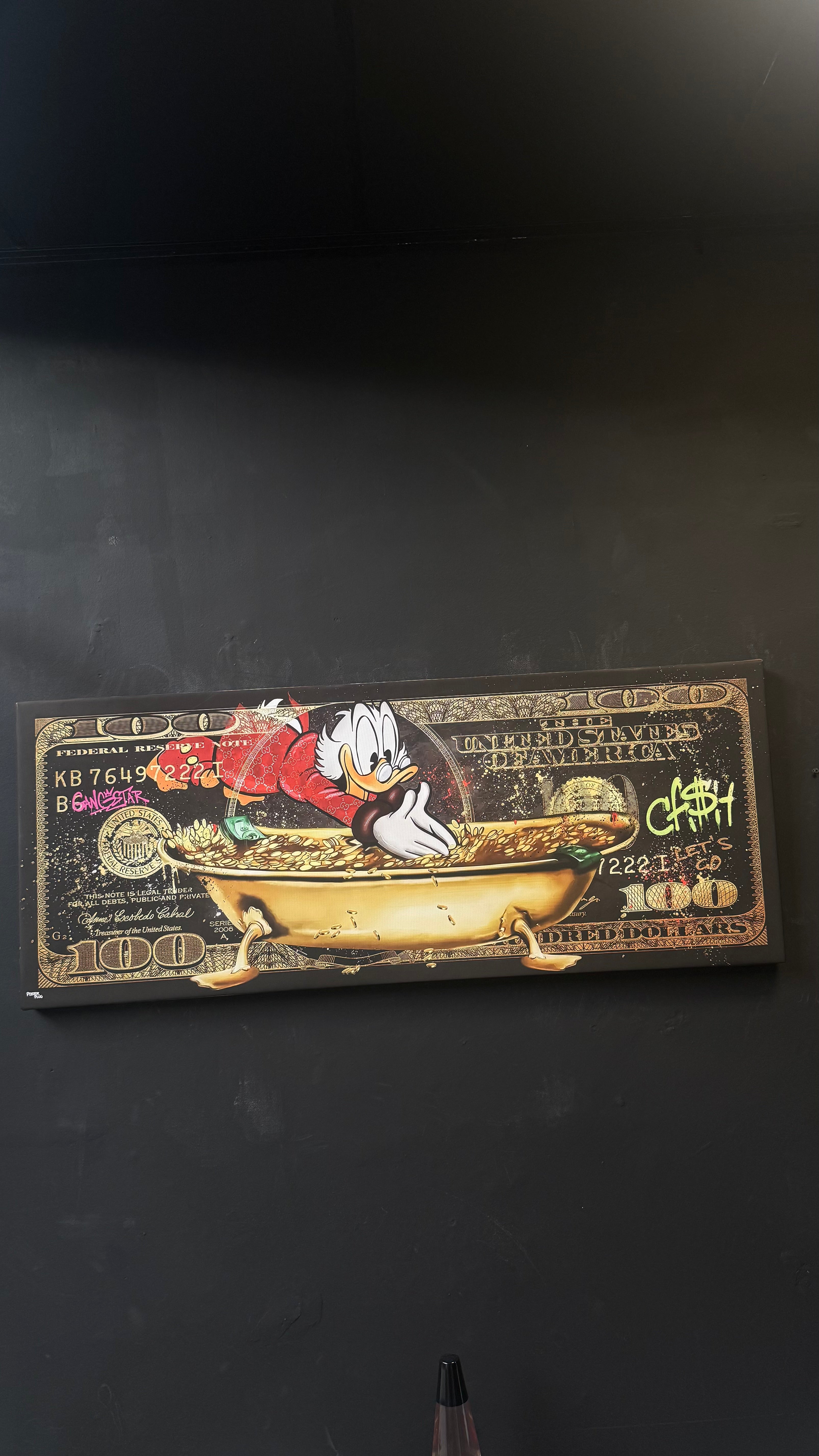 MONEY ART PANORAMIC CANVAS