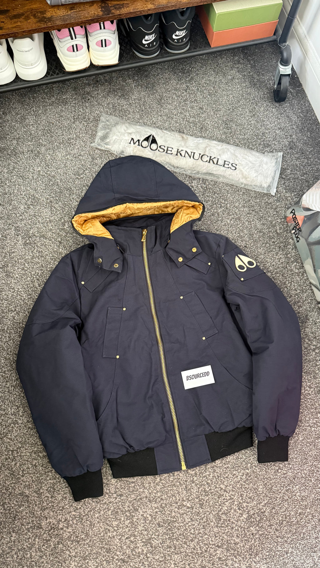 MOOSE KNUCKLES JACKET GOLD
