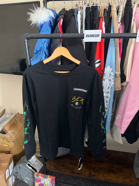 CHROME HEARTS MATTY BOY SEX RECORDS FLAME LONG-SLEEVE
