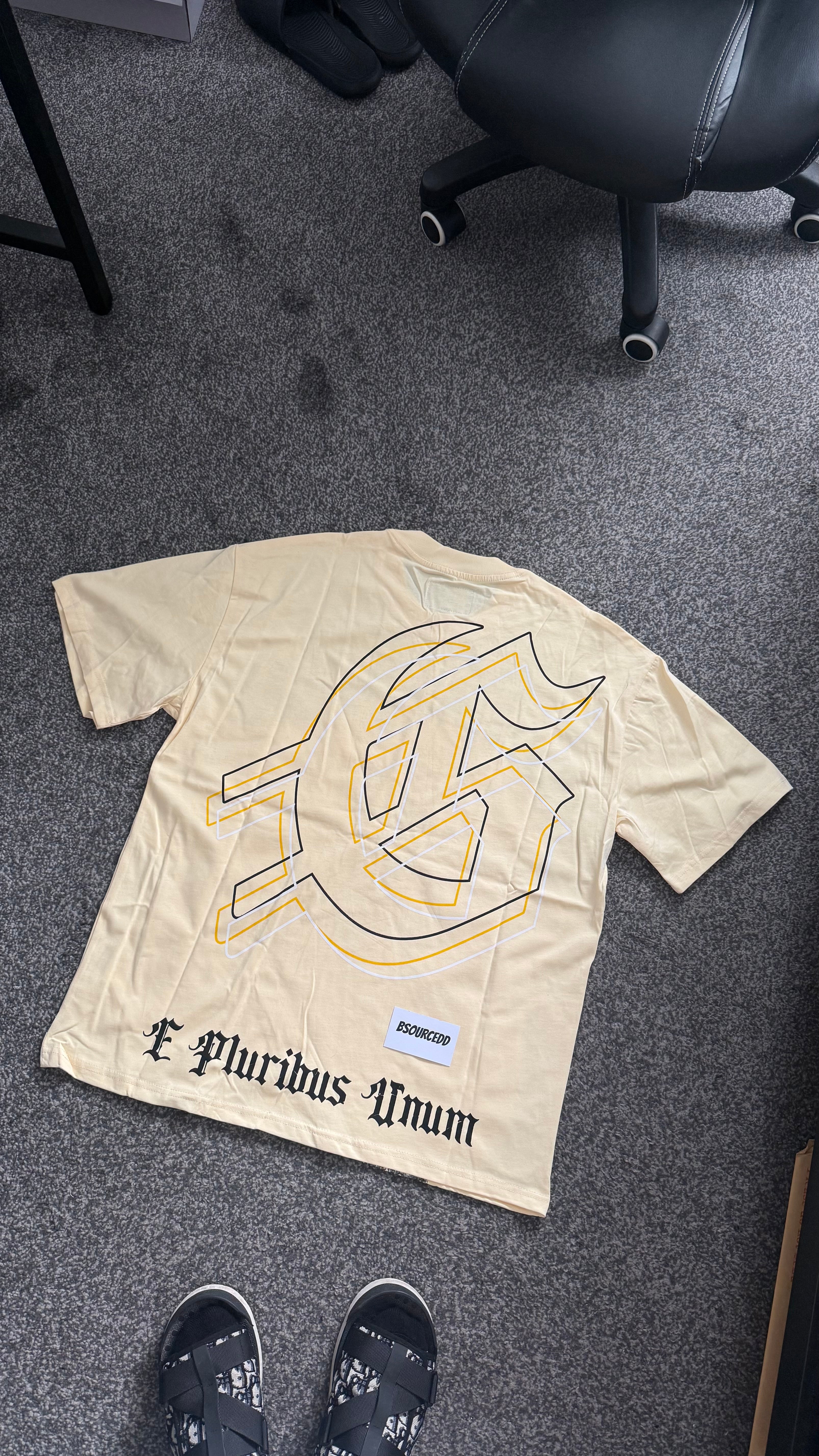 GODSPEED ASTRONAUT PYRAMID PRINTING TEE WASHED
