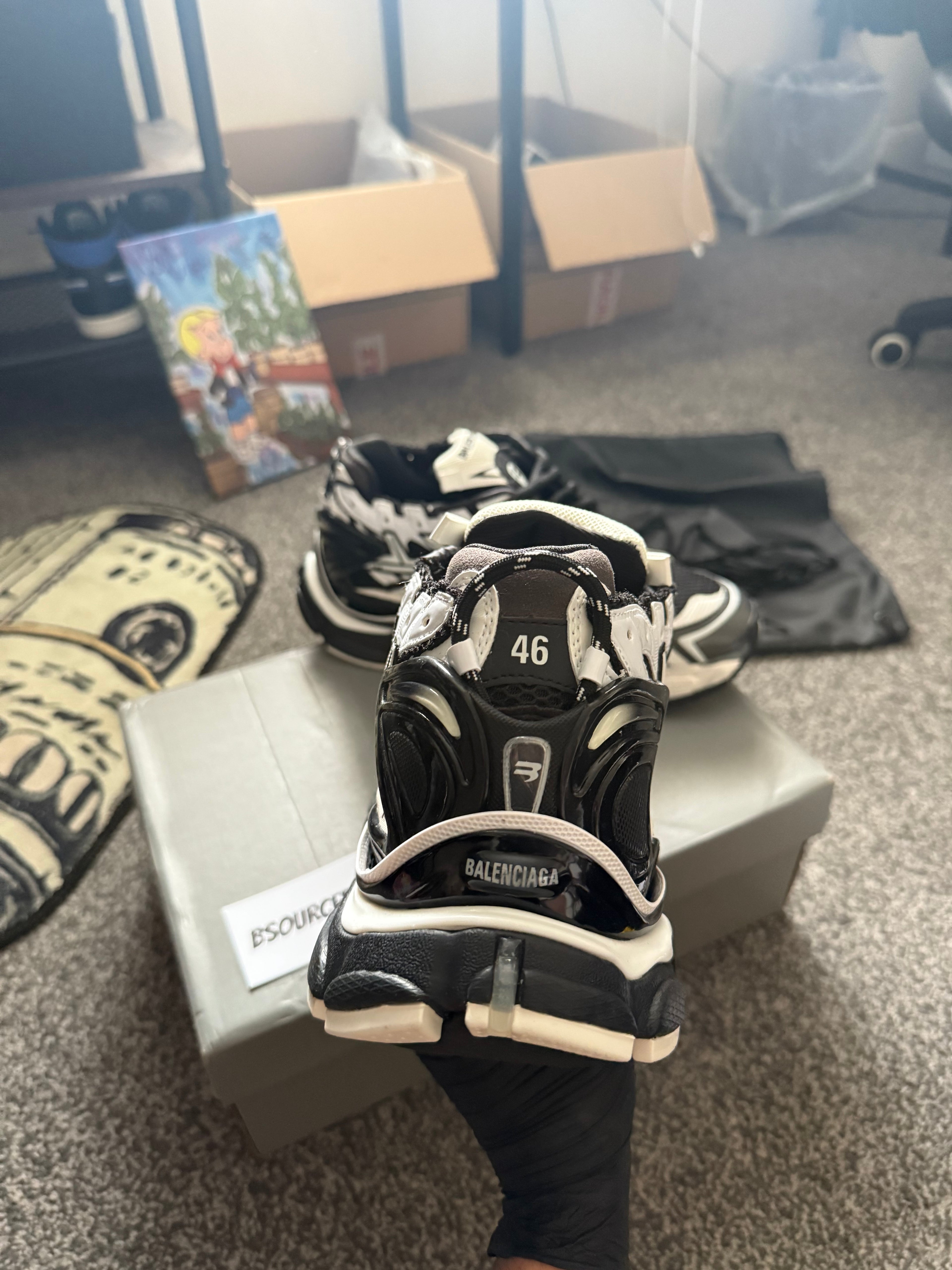 BALENCIAGA RUNNER ‘BLACK WHITE’