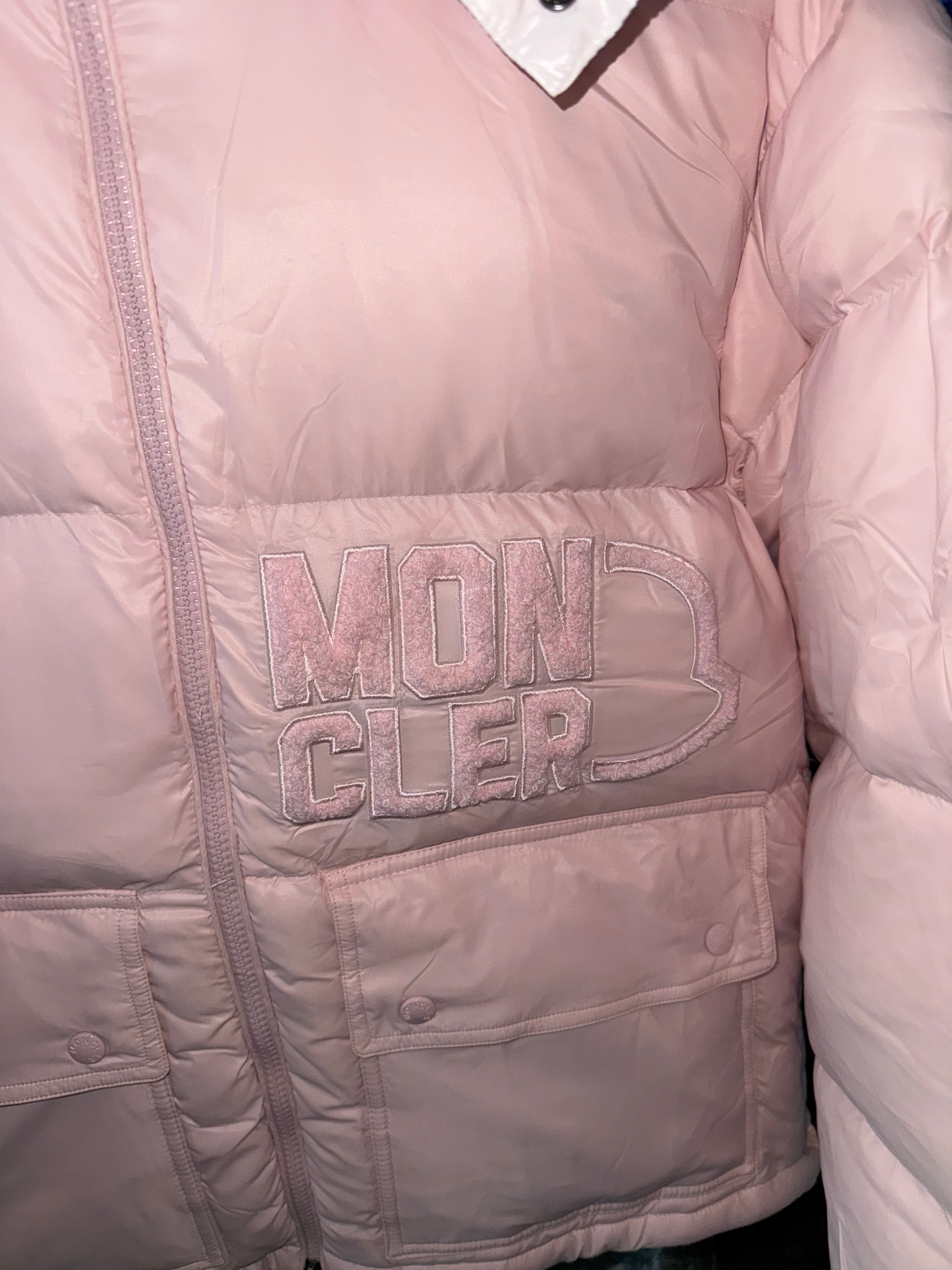 LADIES MONCLER COAT PINK