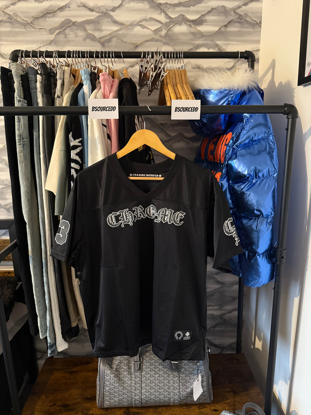 CHROME HEARTS MESH STADIUM FOOTBALL JERSEY